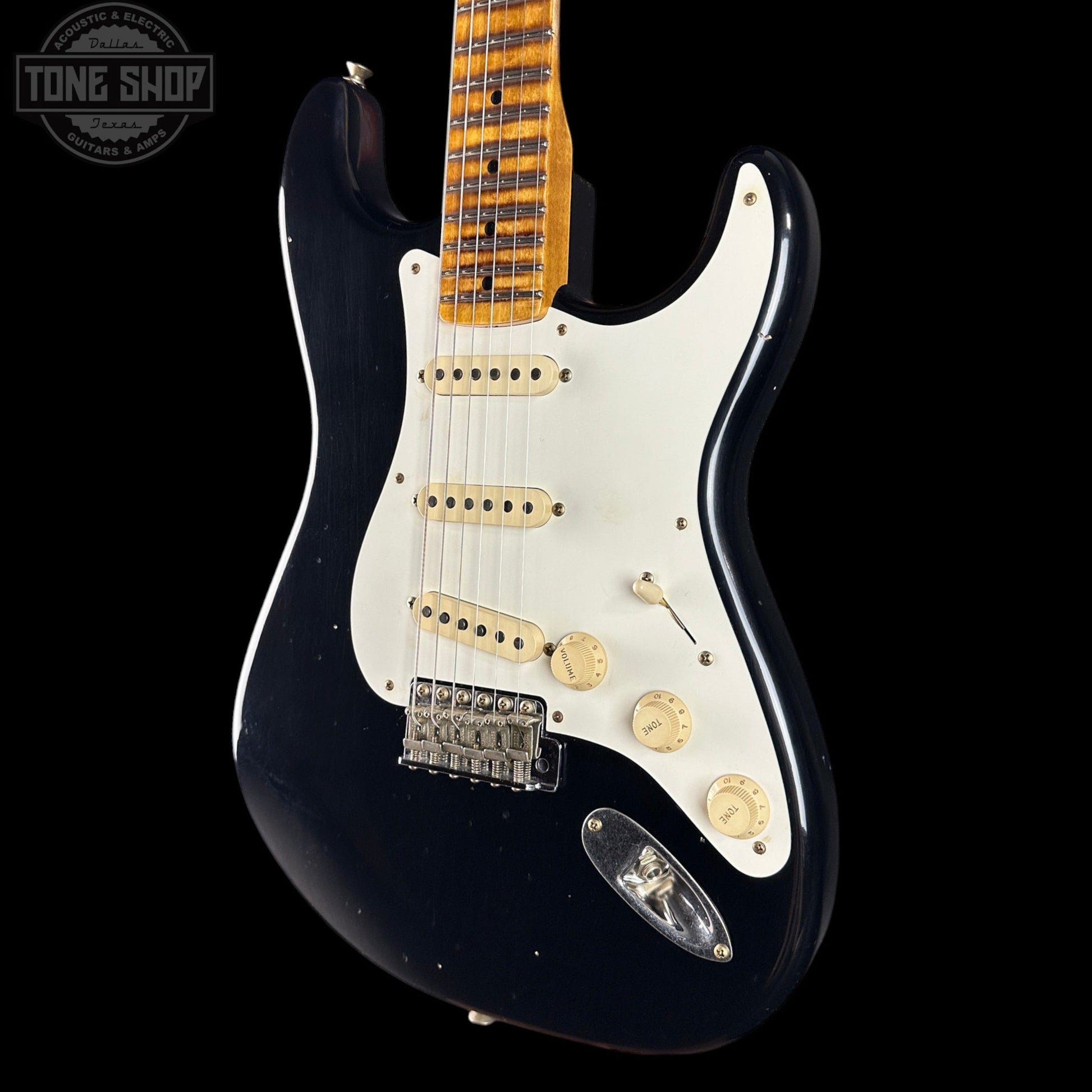 Fender Custom Shop TSG Exclusive ’57 Stratocaster Chambered Black Journeyman Relic w/case CZ589306