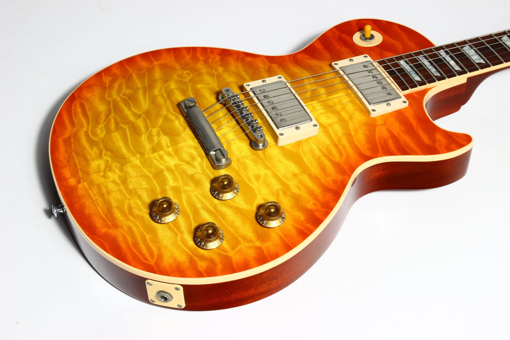 KILLER QUILT TOP! 2005 Gibson Custom Shop Class 5 Les Paul -- Tangerine Burst 1960 R0 60 1959 '59 Vibes