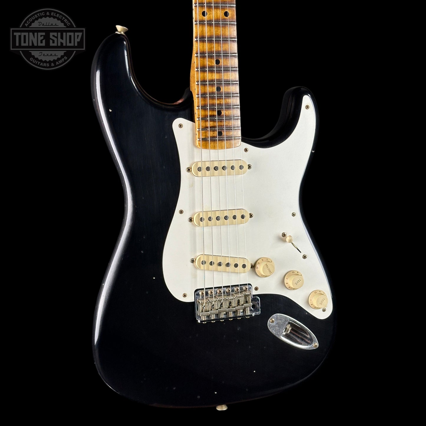 Fender Custom Shop TSG Exclusive ’57 Stratocaster Chambered Black Journeyman Relic w/case CZ589306