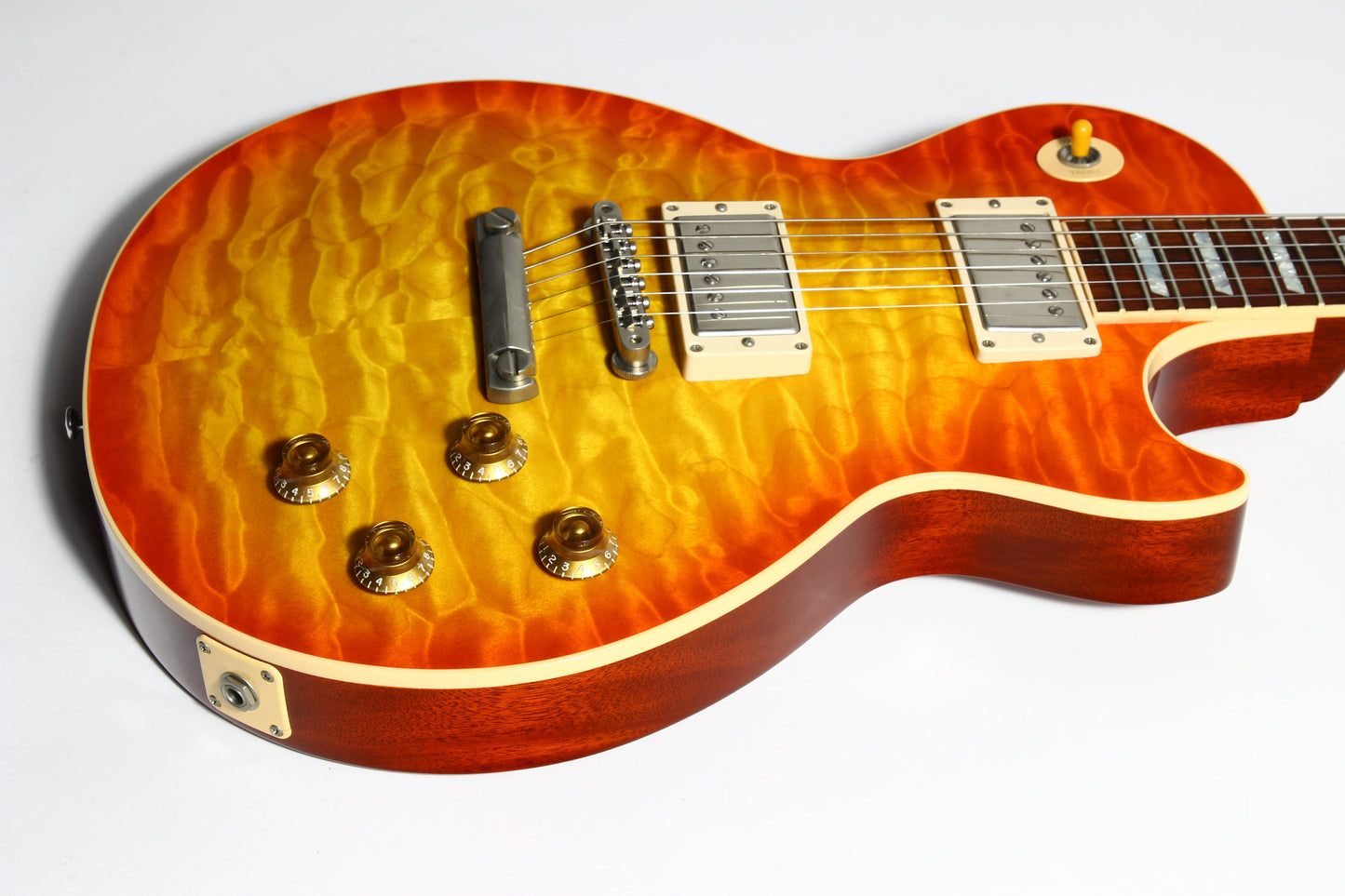 KILLER QUILT TOP! 2005 Gibson Custom Shop Class 5 Les Paul -- Tangerine Burst 1960 R0 60 1959 '59 Vibes