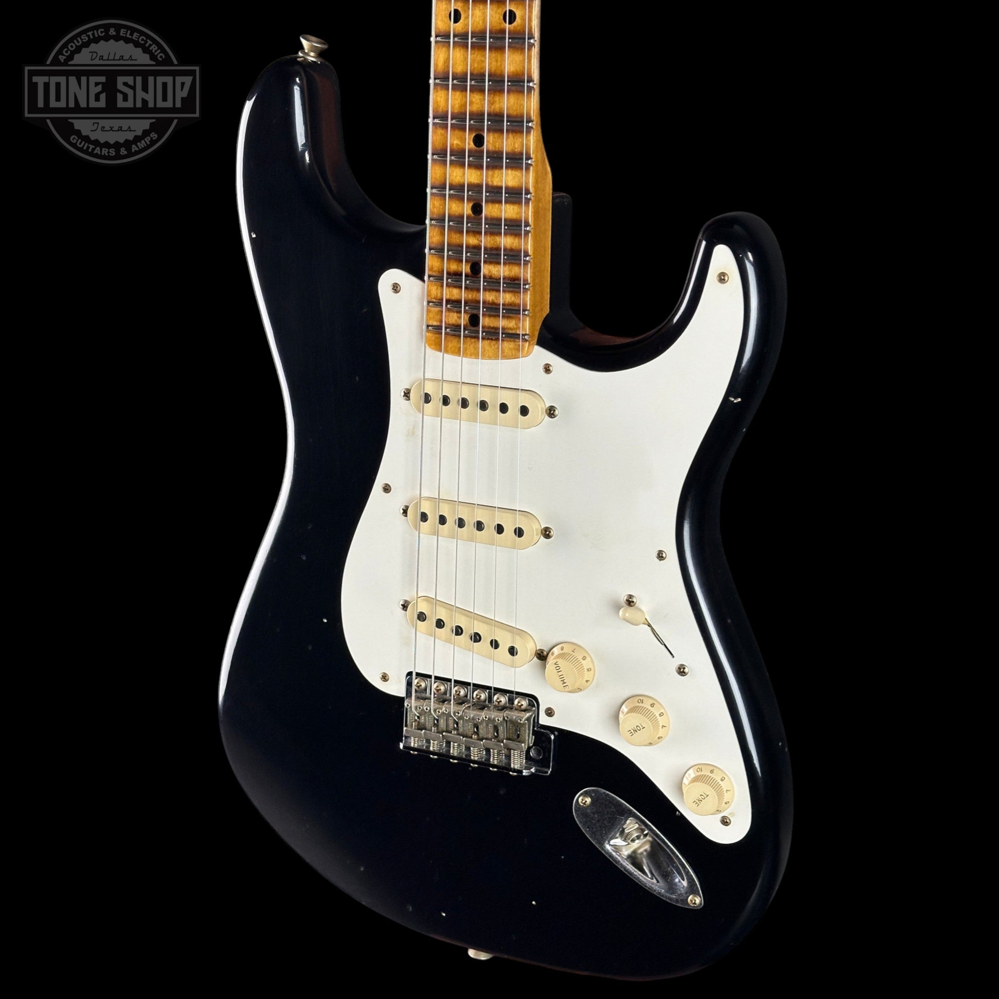 Fender Custom Shop TSG Exclusive ’57 Stratocaster Chambered Black Journeyman Relic w/case CZ589306