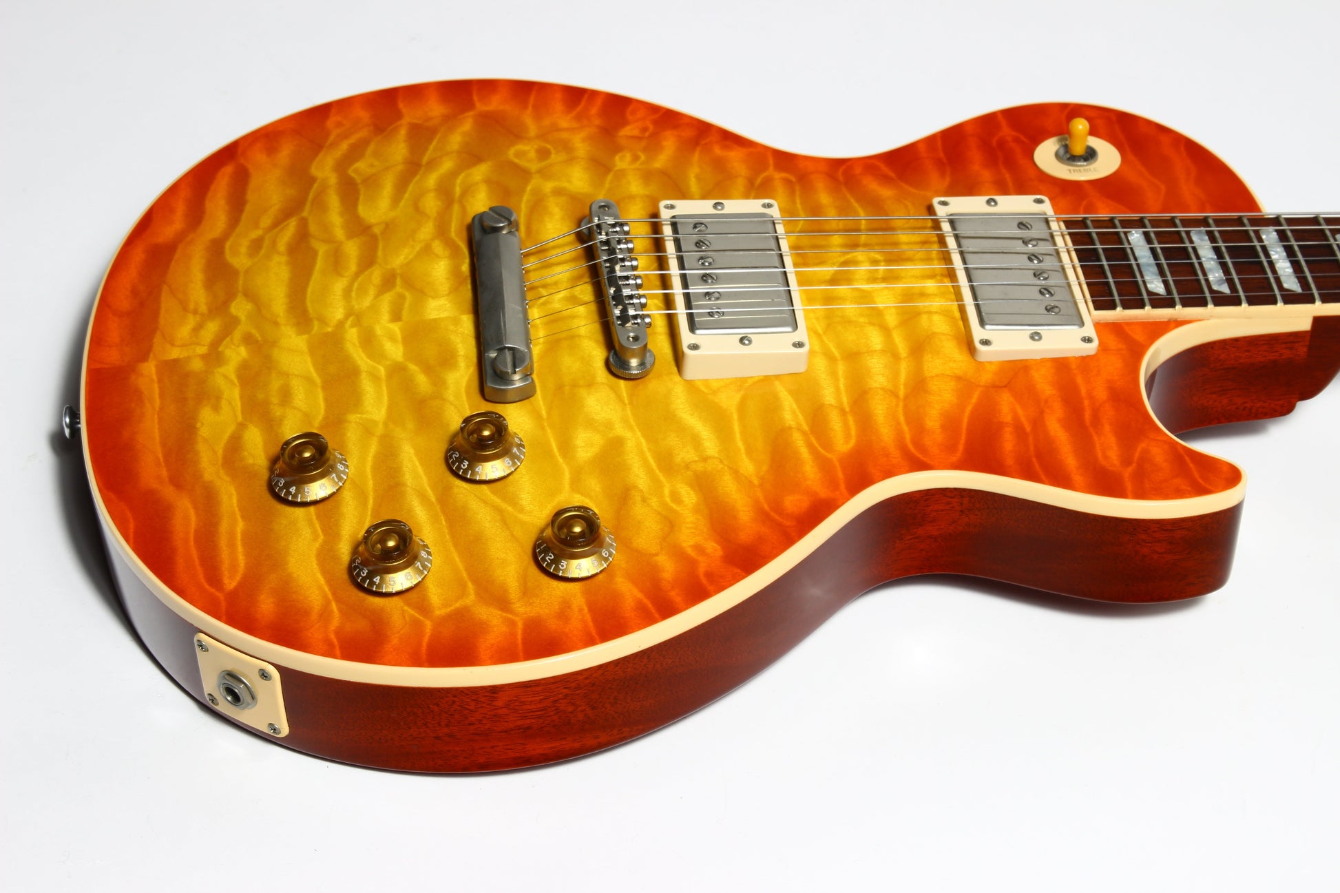 KILLER QUILT TOP! 2005 Gibson Custom Shop Class 5 Les Paul -- Tangerine Burst 1960 R0 60 1959 '59 Vibes