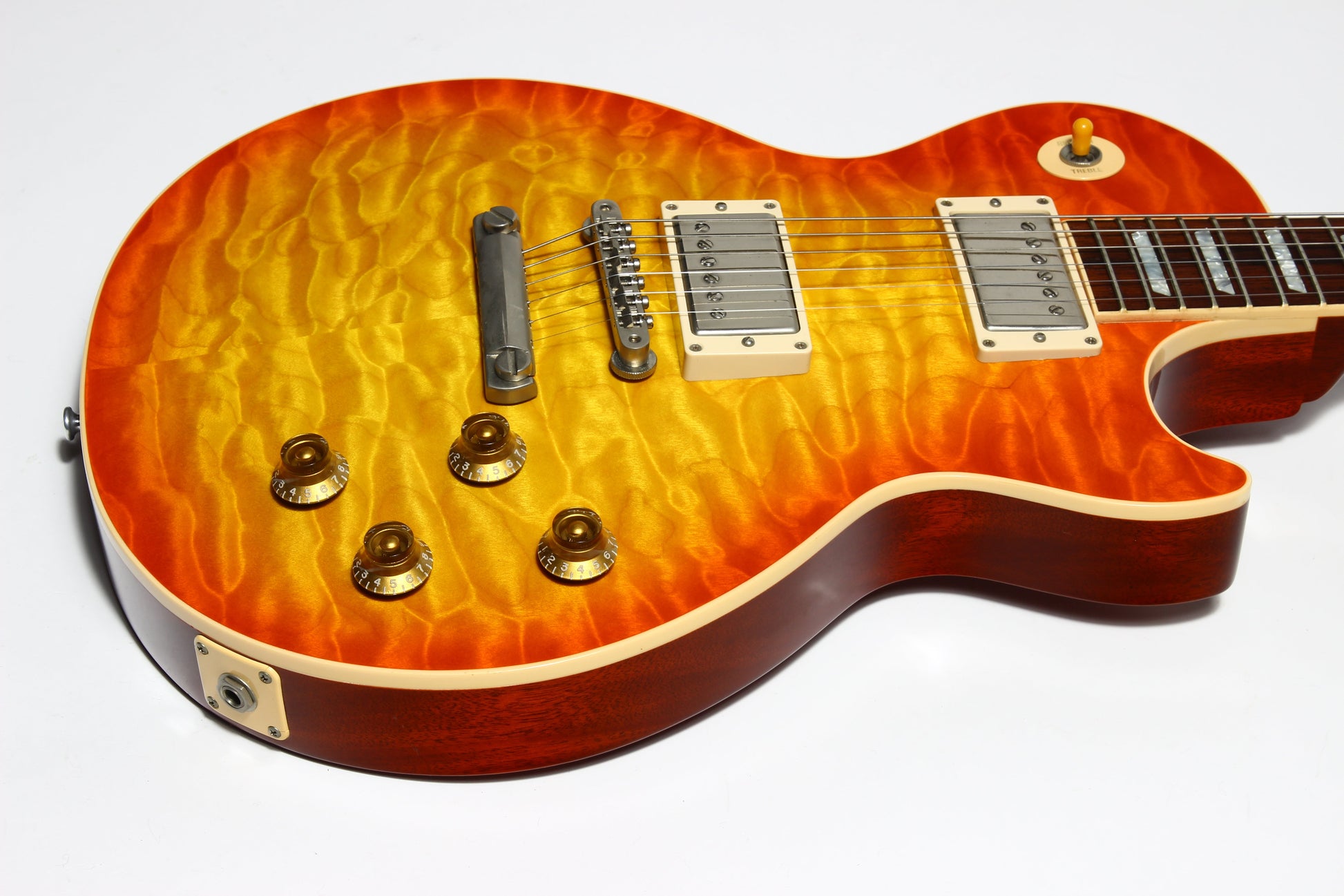 KILLER QUILT TOP! 2005 Gibson Custom Shop Class 5 Les Paul -- Tangerine Burst 1960 R0 60 1959 '59 Vibes
