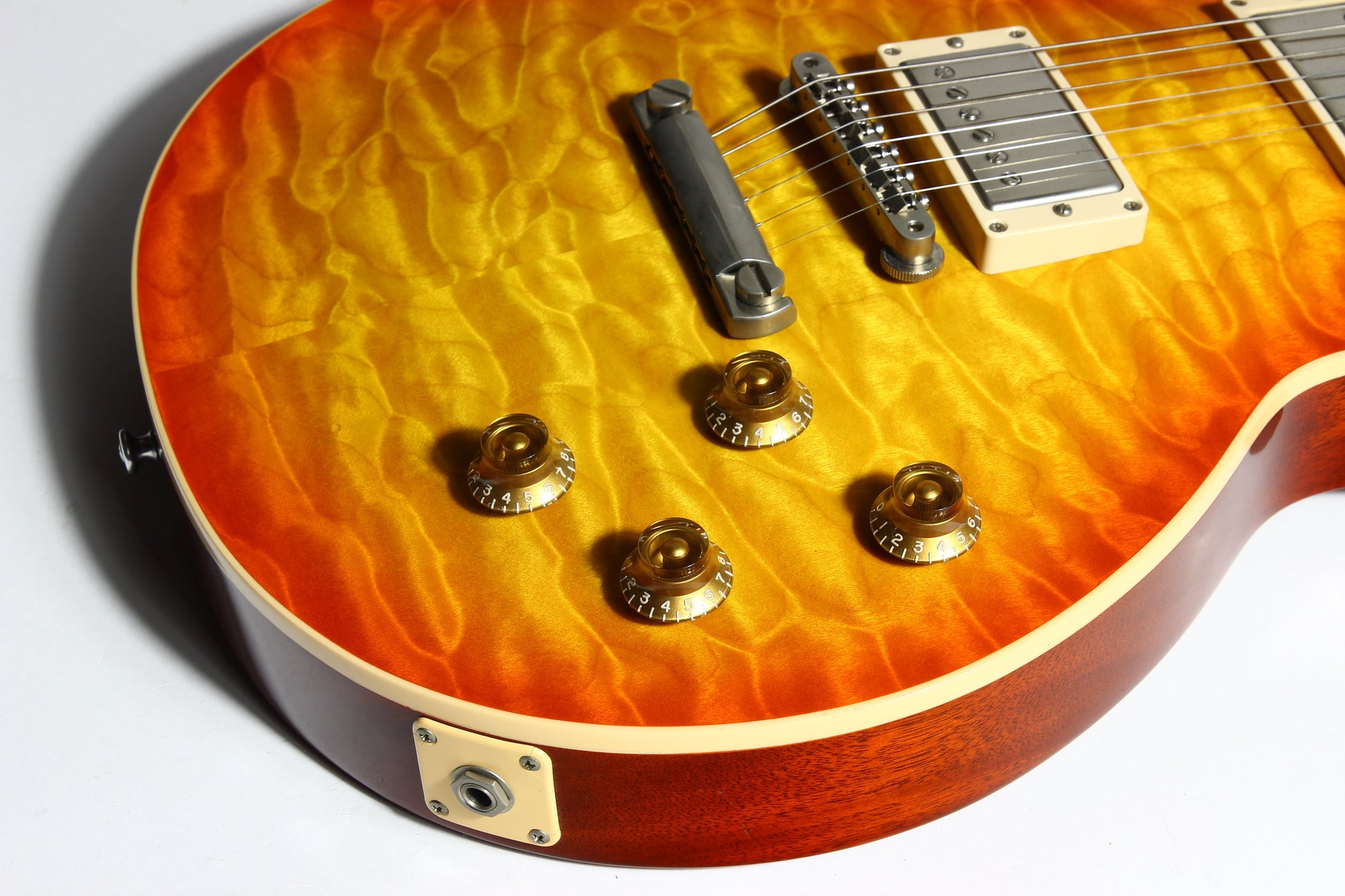 KILLER QUILT TOP! 2005 Gibson Custom Shop Class 5 Les Paul -- Tangerine Burst 1960 R0 60 1959 '59 Vibes