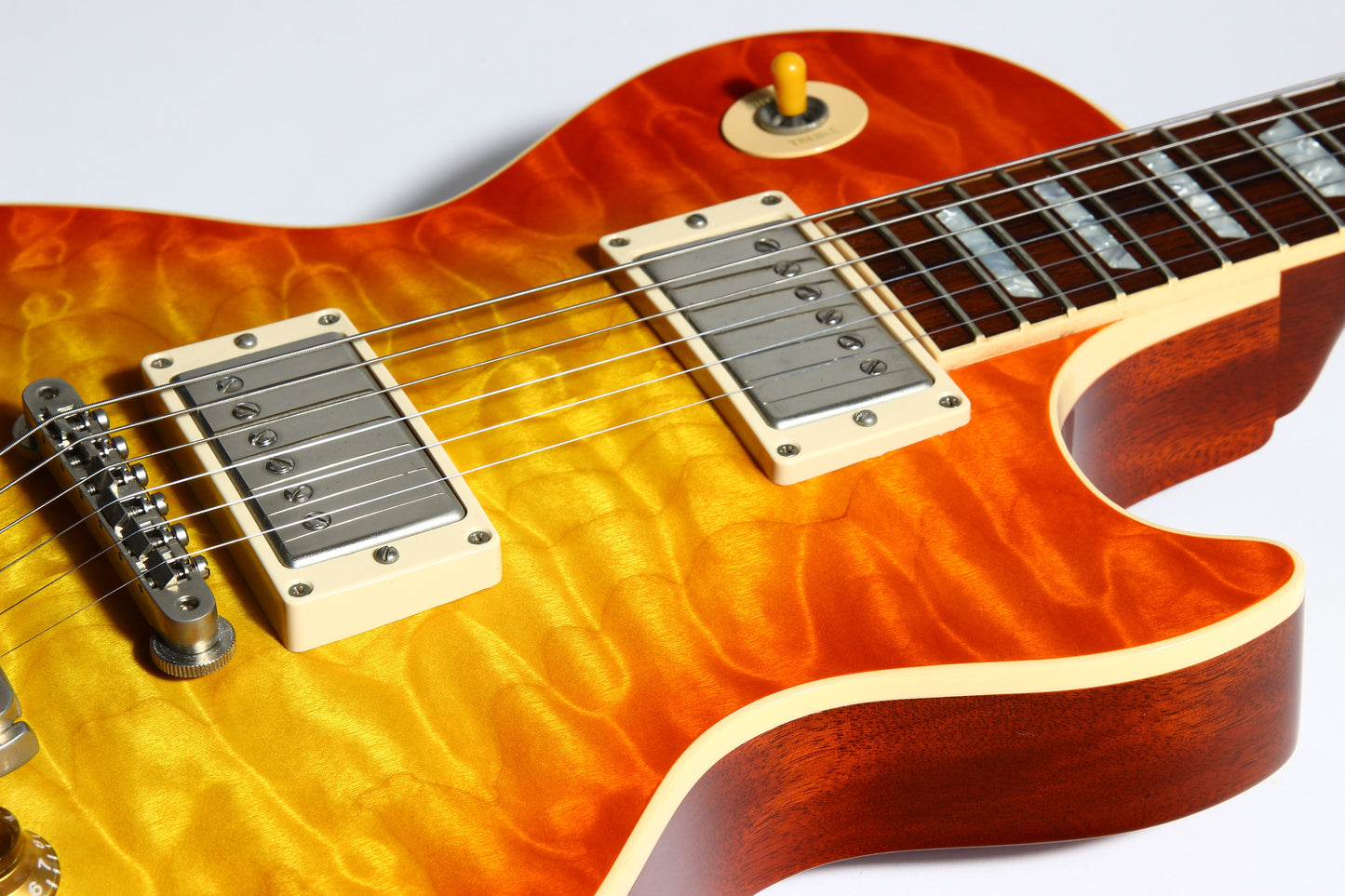 KILLER QUILT TOP! 2005 Gibson Custom Shop Class 5 Les Paul -- Tangerine Burst 1960 R0 60 1959 '59 Vibes