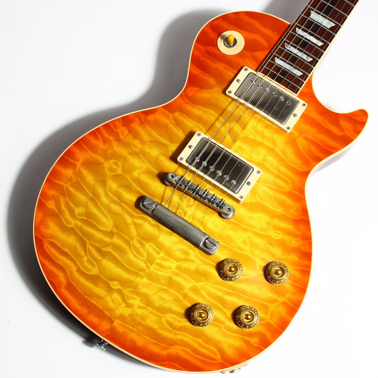 KILLER QUILT TOP! 2005 Gibson Custom Shop Class 5 Les Paul -- Tangerine Burst 1960 R0 60 1959 '59 Vibes