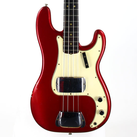 1964 Fender Precision Bass  Candy Apple Red, Custom Color, 100% Original Vintage P-Bass! 1965