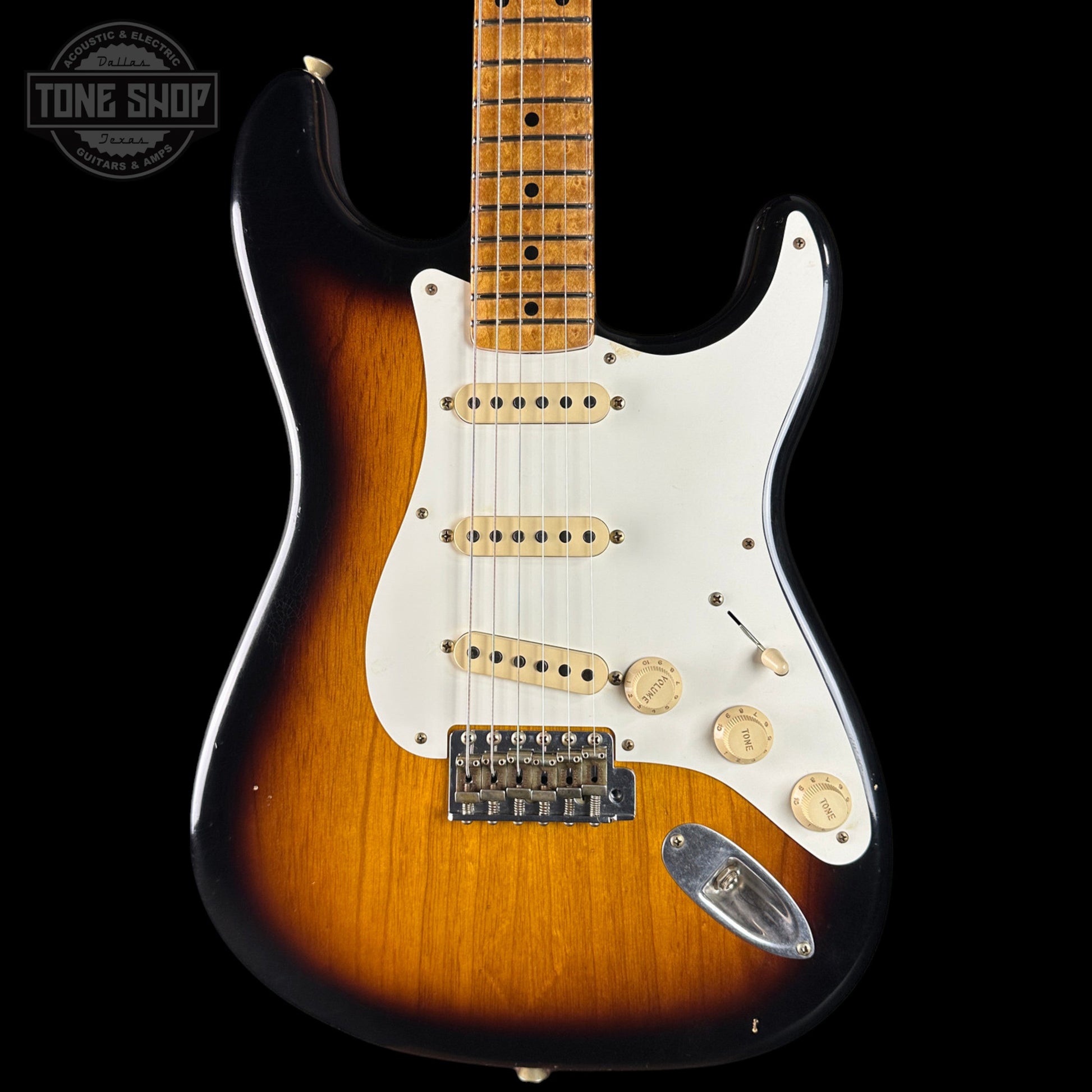 Fender Custom Shop TSG Exclusive ’57 Stratocaster Chambered 2-Tone Sunburst Journeyman Relic w/case CZ589346