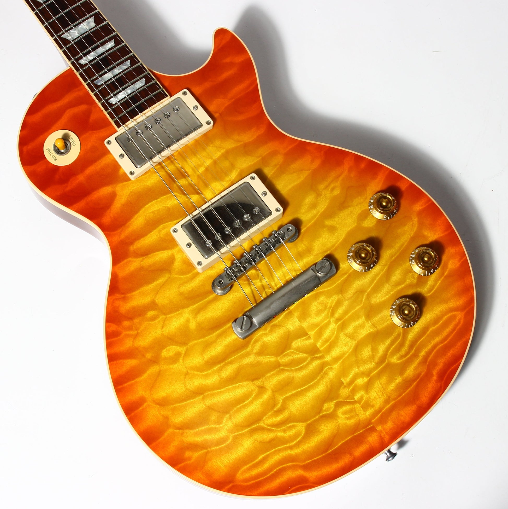 KILLER QUILT TOP! 2005 Gibson Custom Shop Class 5 Les Paul -- Tangerine Burst 1960 R0 60 1959 '59 Vibes