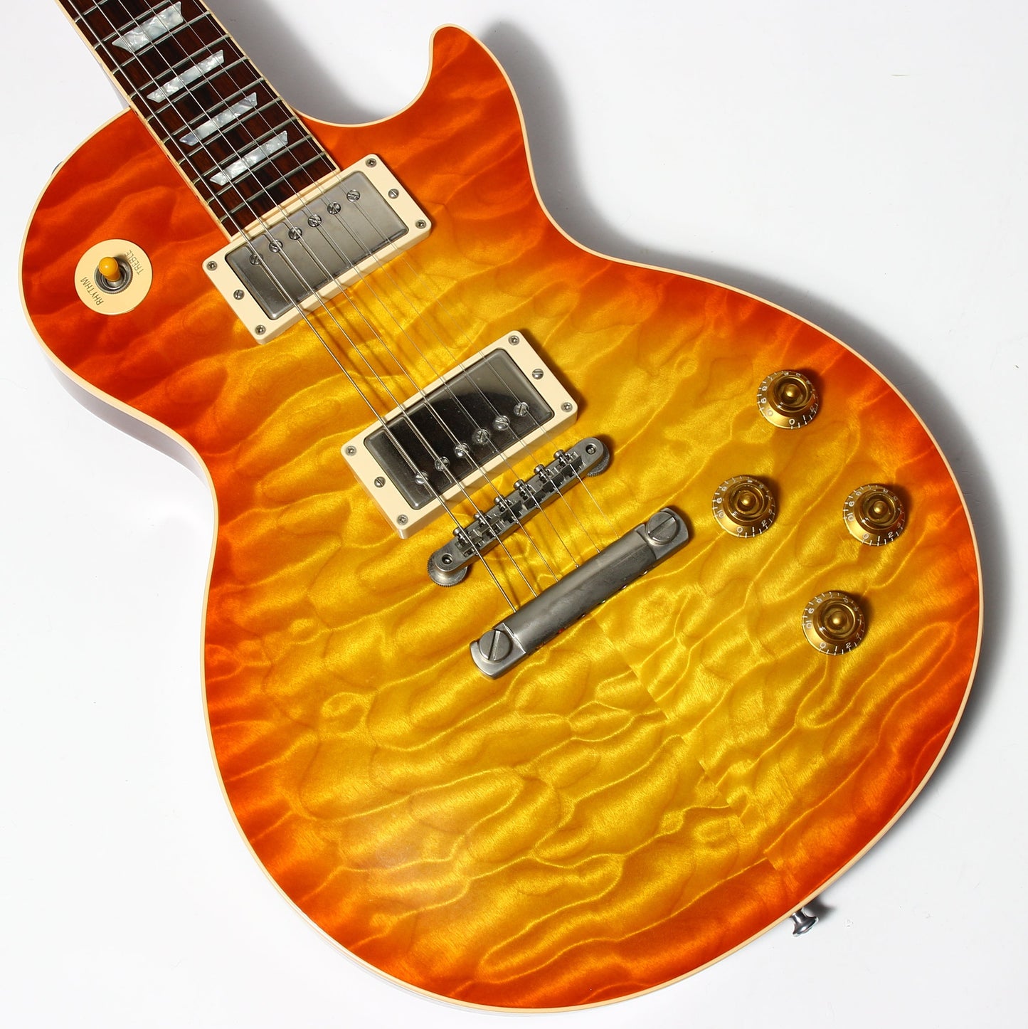 KILLER QUILT TOP! 2005 Gibson Custom Shop Class 5 Les Paul -- Tangerine Burst 1960 R0 60 1959 '59 Vibes
