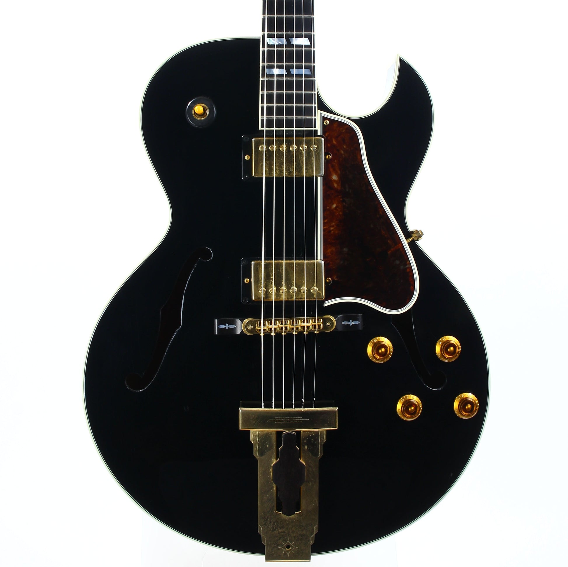 1998 Gibson Custom Shop Historic L-4 CES EBONY BLACK - Solid Spruce Carved Top, ES-175 L4 CES L5