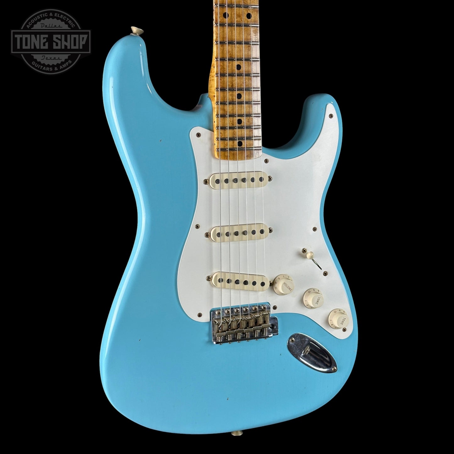 Fender Custom Shop TSG Exclusive ’57 Stratocaster Chambered Daphne Blue Journeyman Relic w/case CZ589262