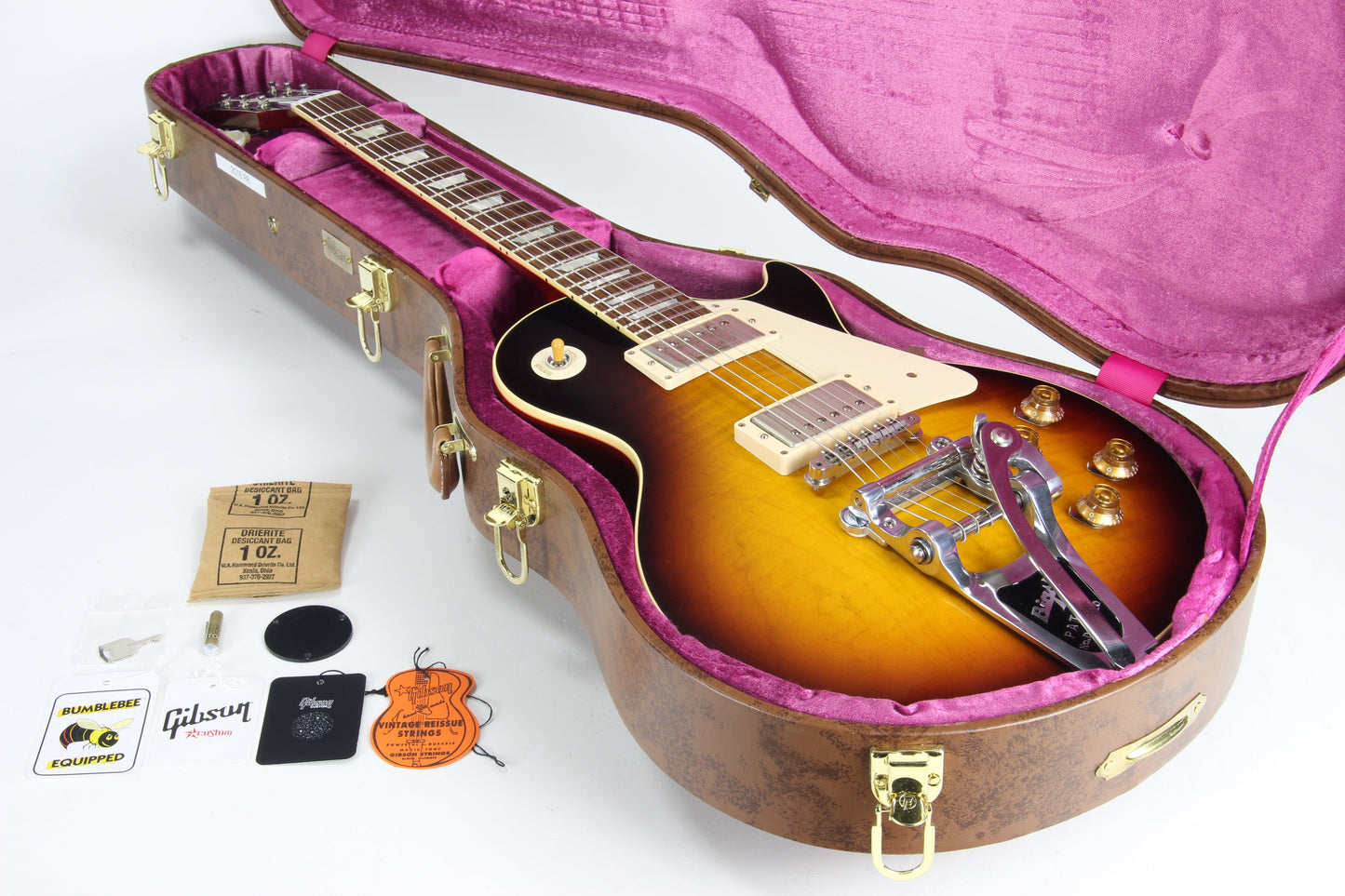 2016 Gibson 1958 Les Paul Historic Reissue R8 58 Custom Shop Bigsby - Faded Tobacco Sunburst Flametop