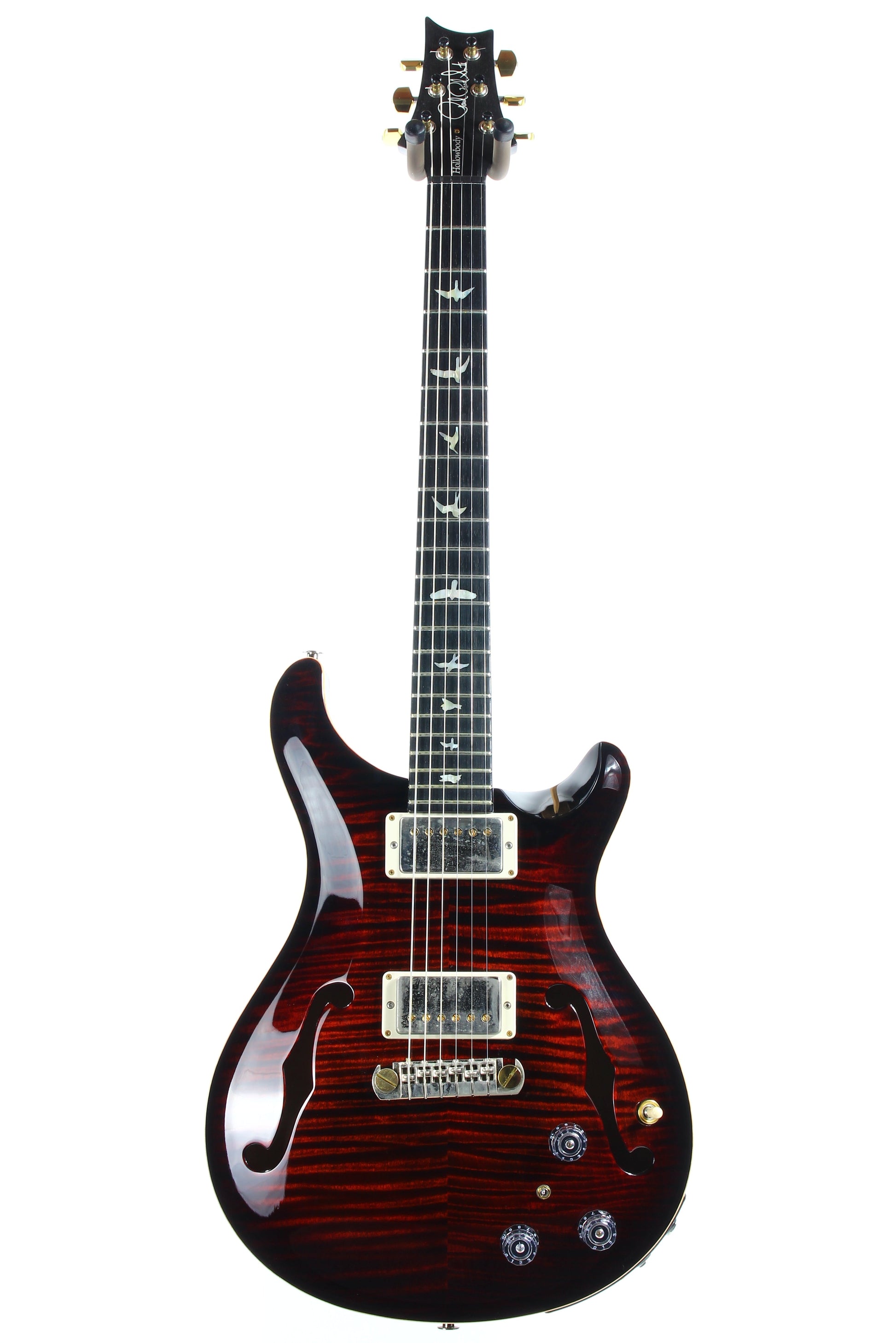 2017 PRS Wood Library Hollowbody II Piezo -- 10 Top, Ebony Board, Flame Maple Neck, ONLY 5.7 LBS!!!