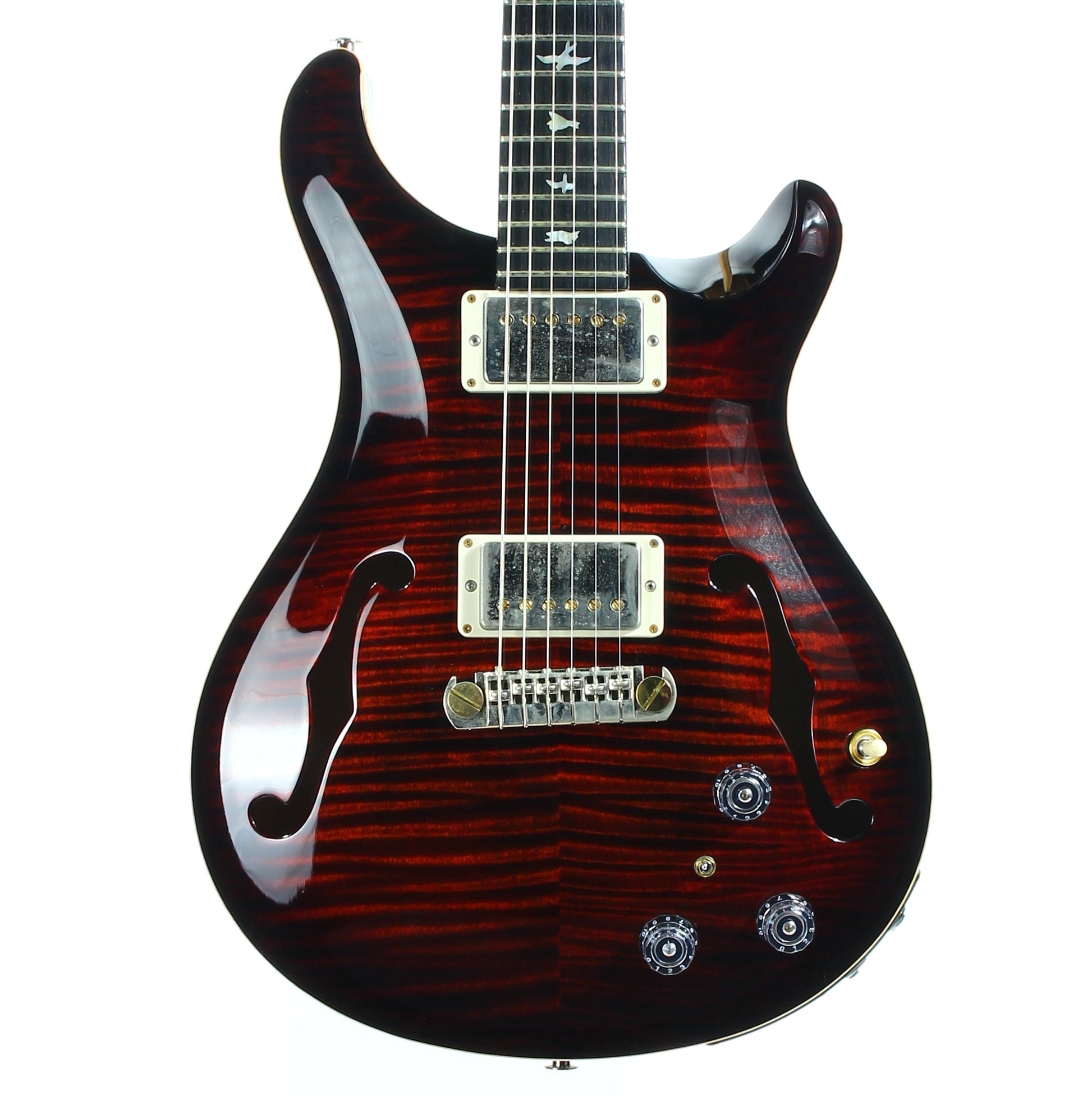 2017 PRS Wood Library Hollowbody II Piezo -- 10 Top, Ebony Board, Flame Maple Neck, ONLY 5.7 LBS!!!