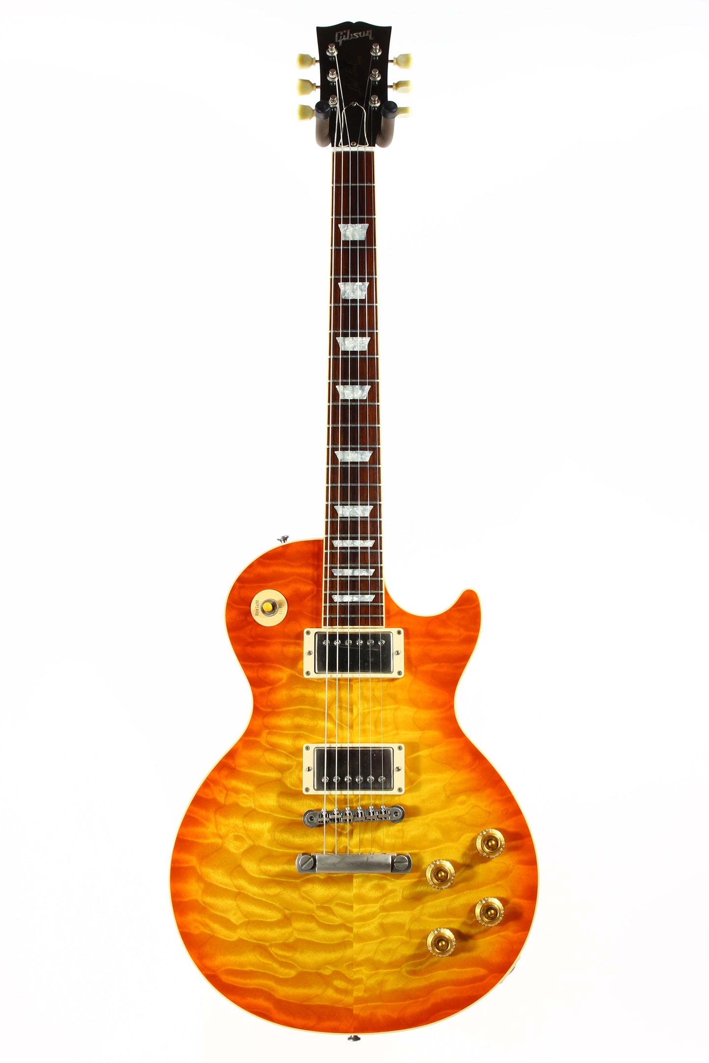 KILLER QUILT TOP! 2005 Gibson Custom Shop Class 5 Les Paul -- Tangerine Burst 1960 R0 60 1959 '59 Vibes