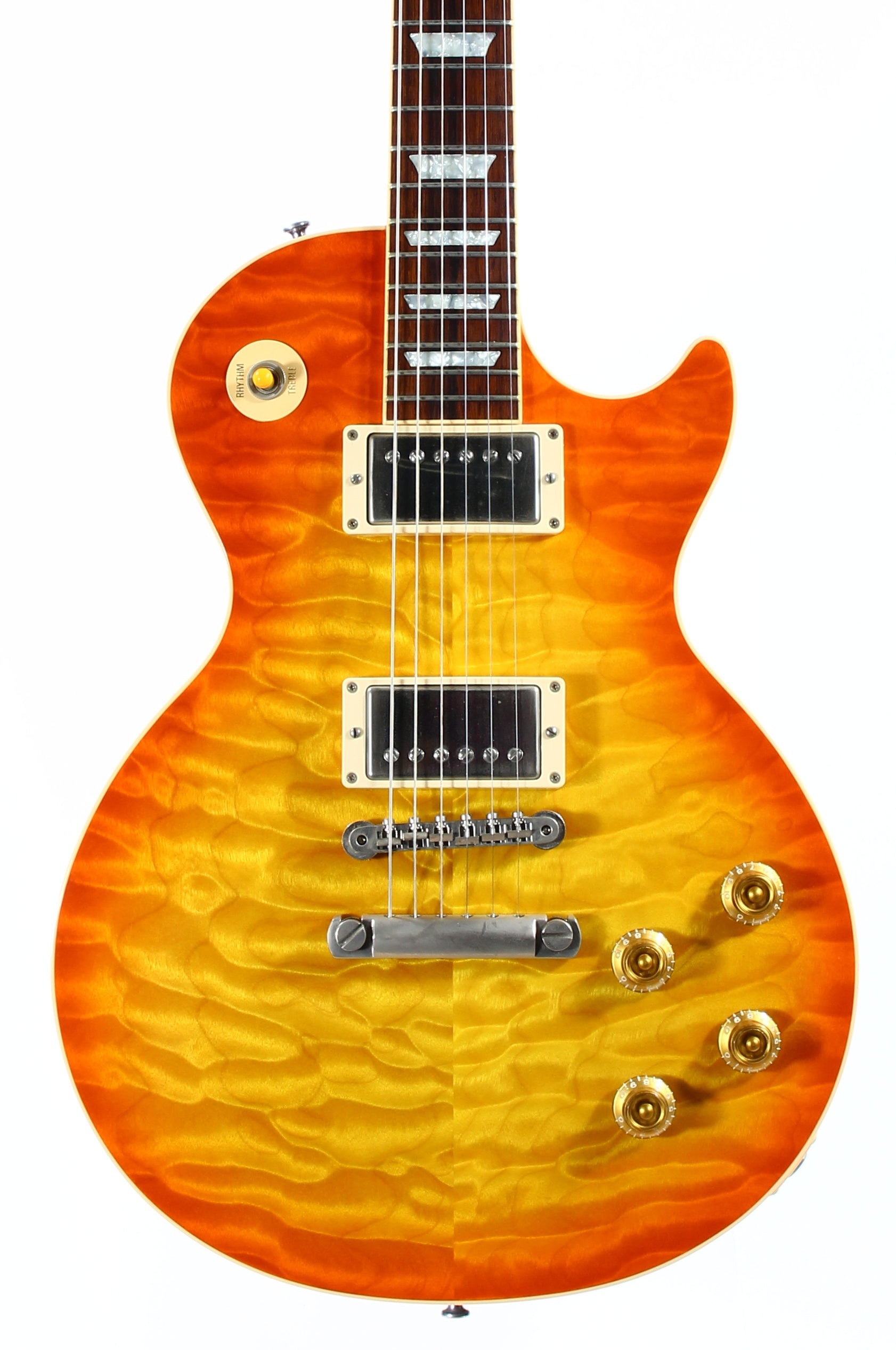 KILLER QUILT TOP! 2005 Gibson Custom Shop Class 5 Les Paul -- Tangerine Burst 1960 R0 60 1959 '59 Vibes