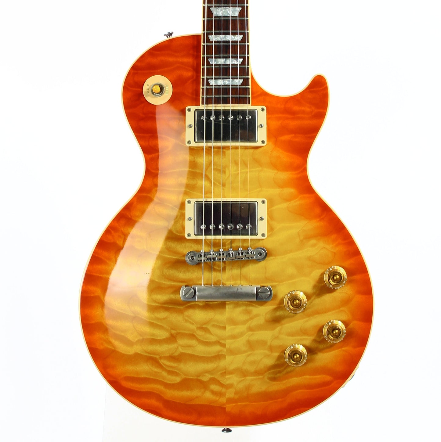 KILLER QUILT TOP! 2005 Gibson Custom Shop Class 5 Les Paul -- Tangerine Burst 1960 R0 60 1959 '59 Vibes