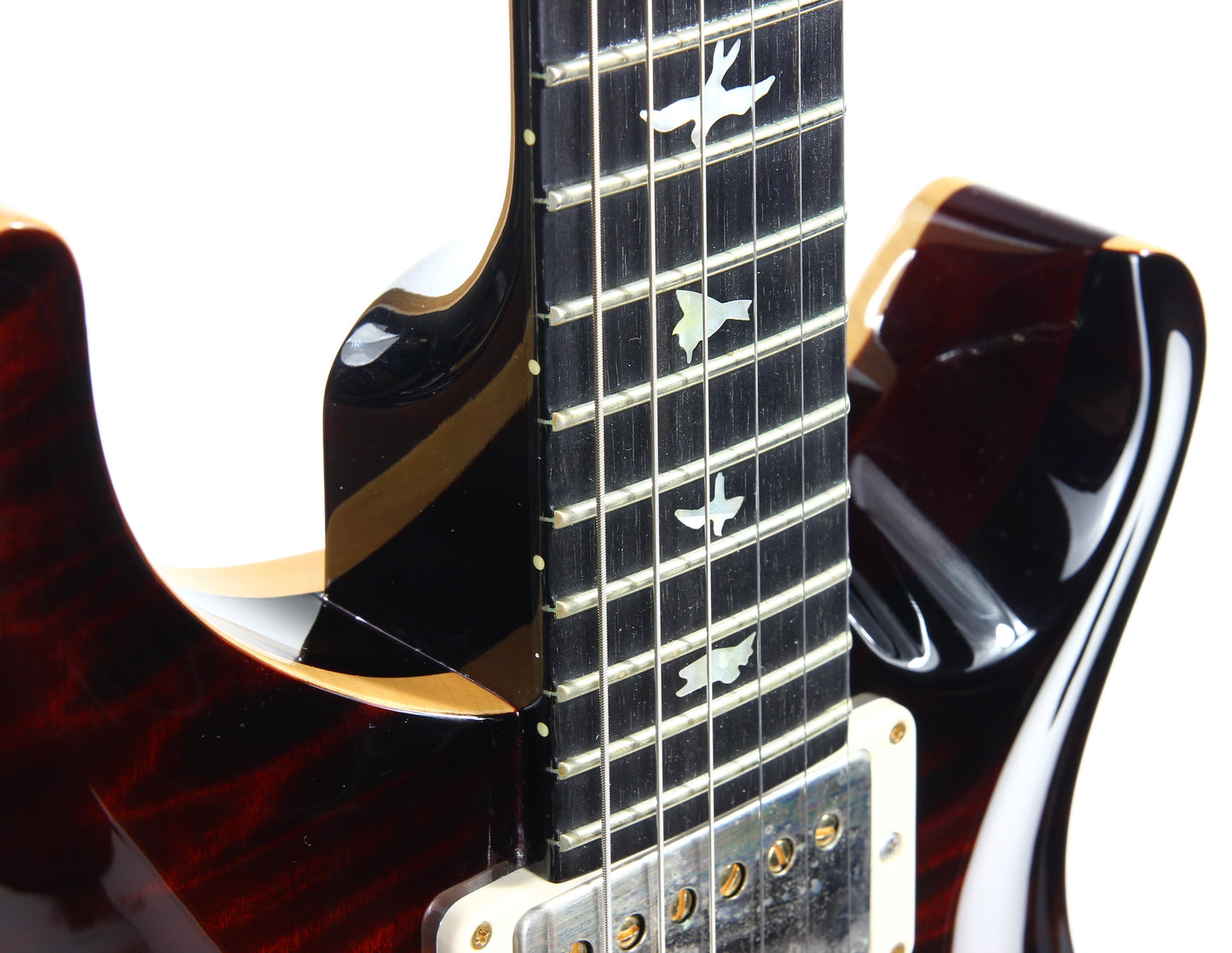 2017 PRS Wood Library Hollowbody II Piezo -- 10 Top, Ebony Board, Flame Maple Neck, ONLY 5.7 LBS!!!