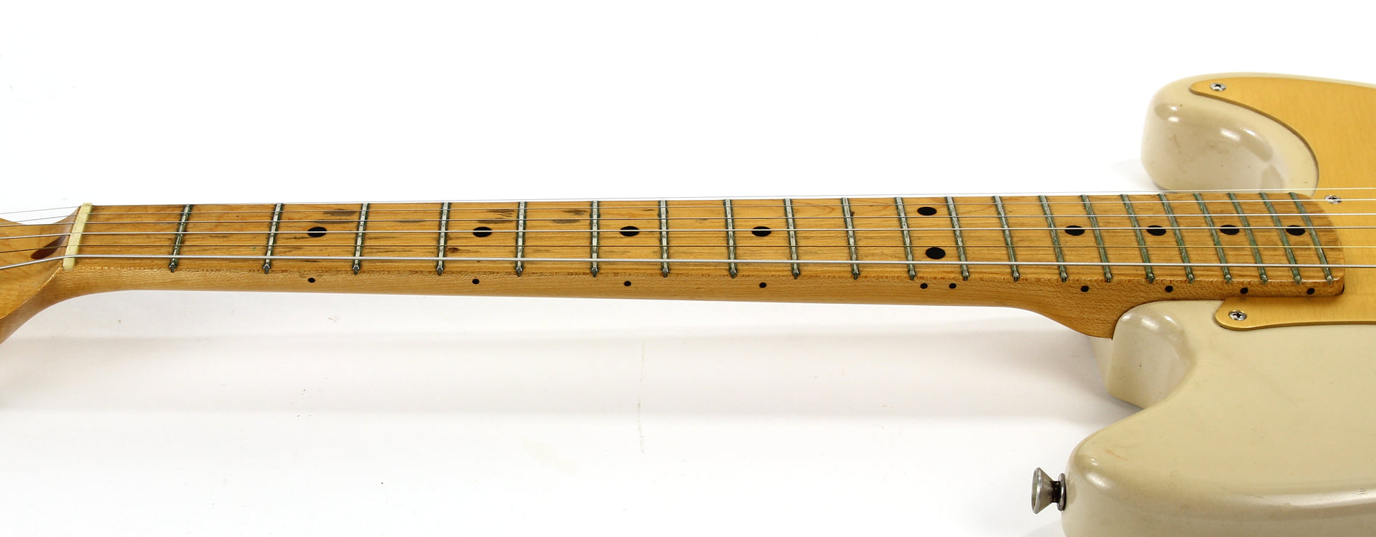 CLEAN 1959 Fender Musicmaster Desert Sand Tan, Gold Anodized Guard - ALL-ORIGINAL, Pre-CBS Vintage, duo sonic