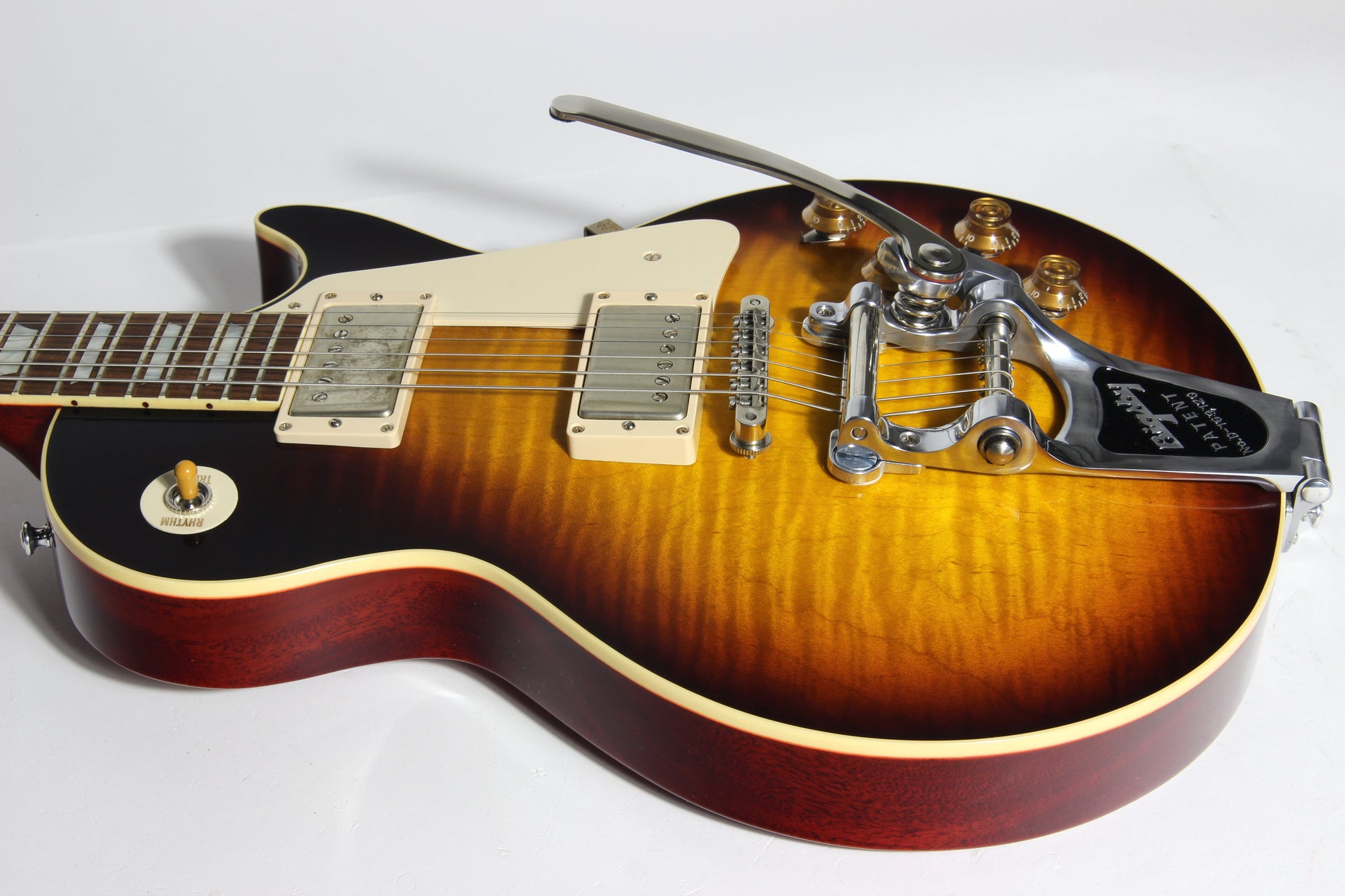 2016 Gibson 1958 Les Paul Historic Reissue R8 58 Custom Shop Bigsby - Faded Tobacco Sunburst Flametop