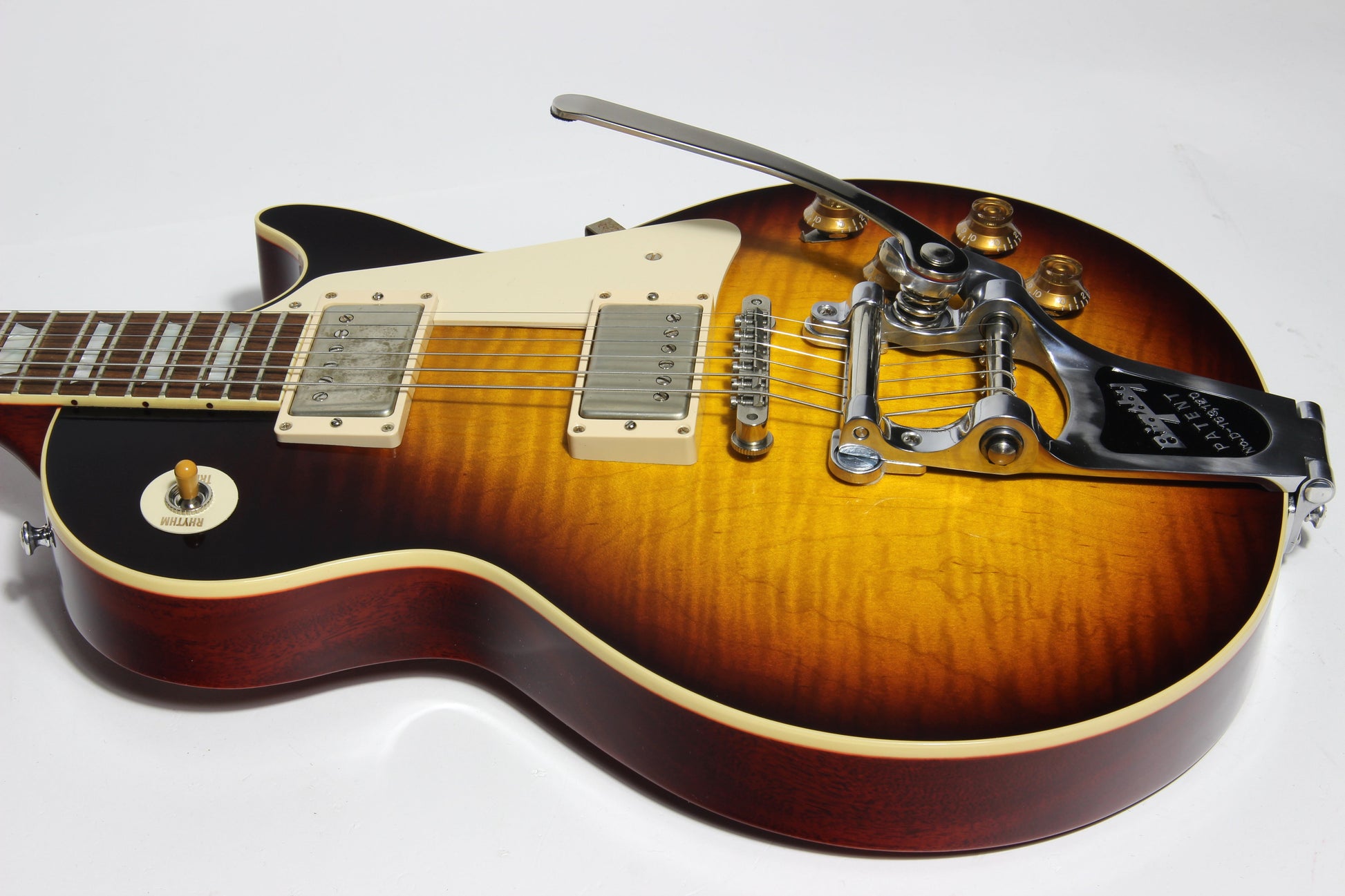 2016 Gibson 1958 Les Paul Historic Reissue R8 58 Custom Shop Bigsby - Faded Tobacco Sunburst Flametop