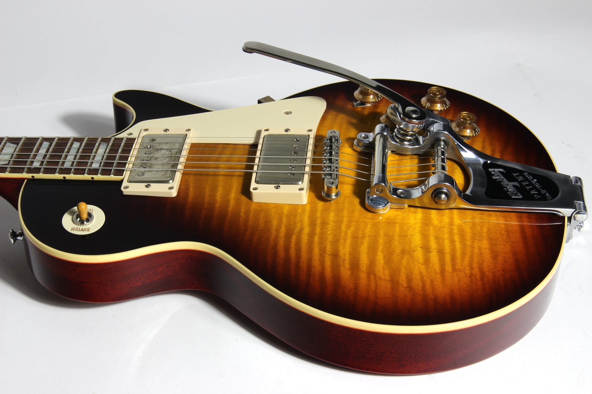 2016 Gibson 1958 Les Paul Historic Reissue R8 58 Custom Shop Bigsby - Faded Tobacco Sunburst Flametop