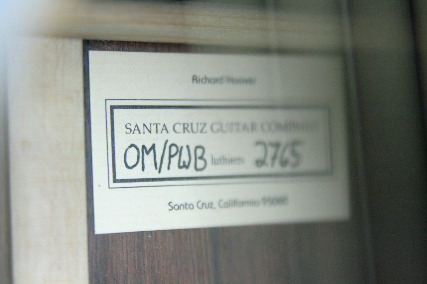 2004 Santa Cruz OM PW BRAZILIAN ROSEWOOD Acoustic Guitar! Prewar style pwb oo 0 d 000