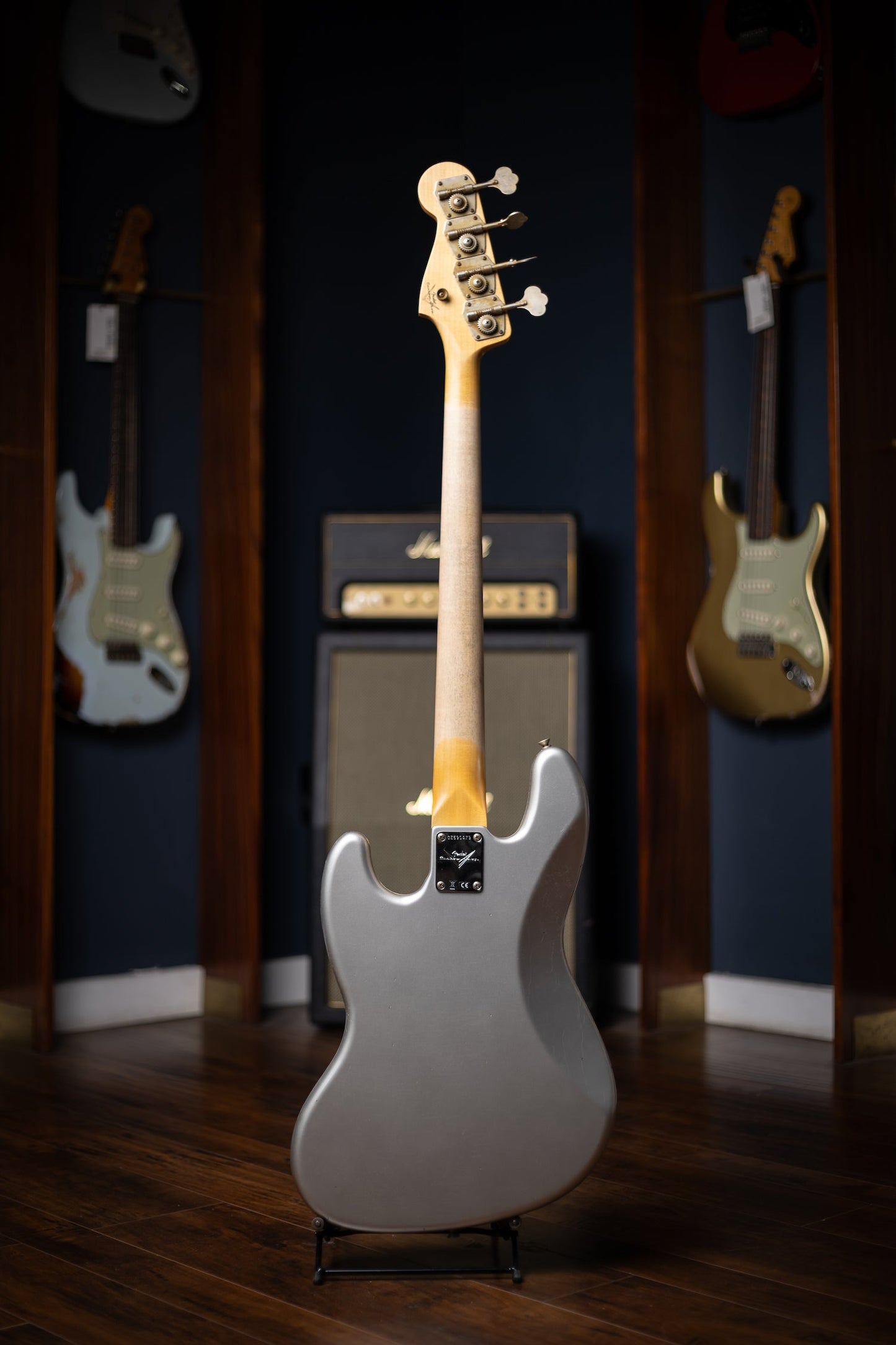 Fender Custom Shop 1965 Jazz Bass Journeyman Relic - Faded Inca Silver
