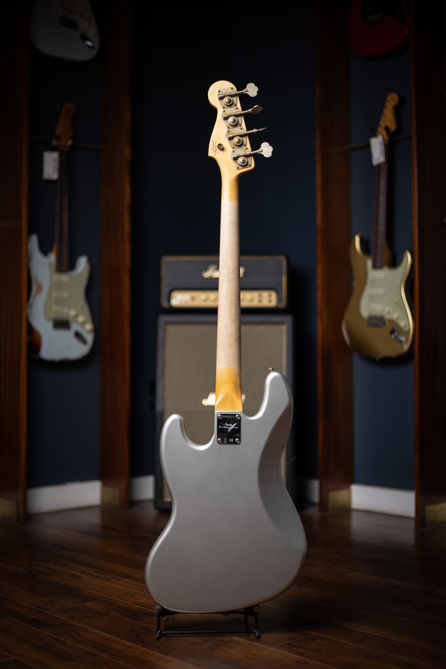 Fender Custom Shop 1965 Jazz Bass Journeyman Relic - Faded Inca Silver