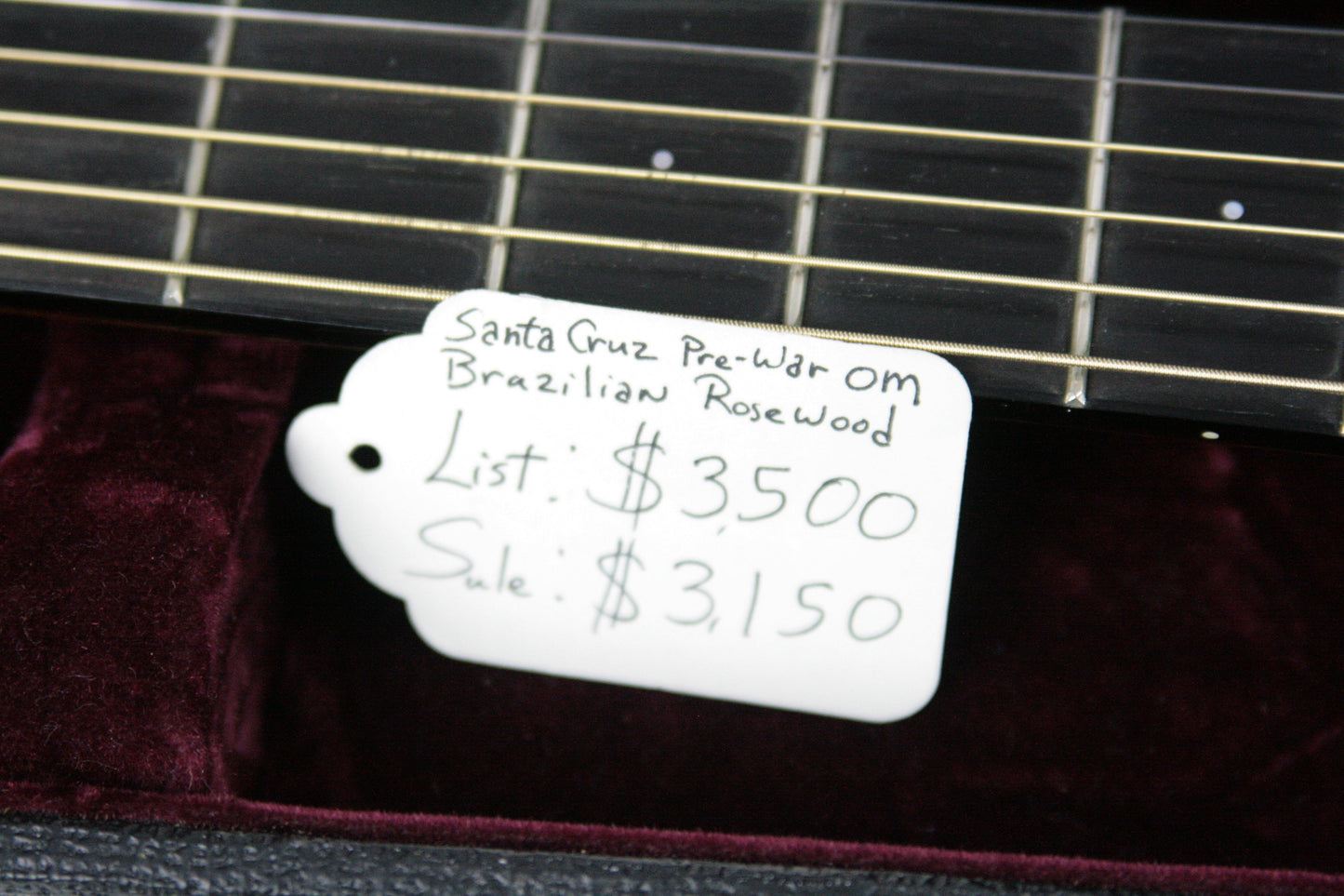 2004 Santa Cruz OM PW BRAZILIAN ROSEWOOD Acoustic Guitar! Prewar style pwb oo 0 d 000