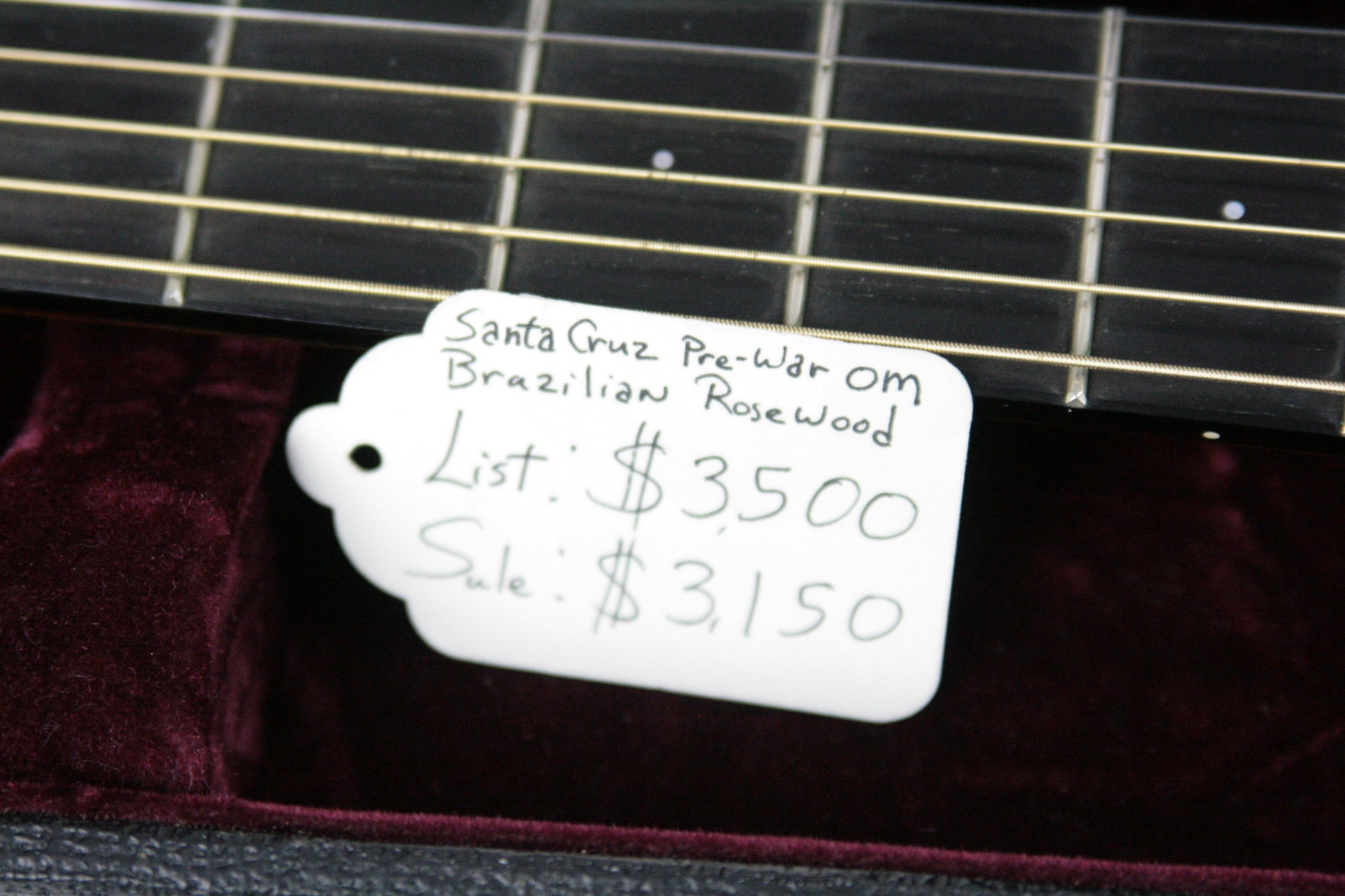 2004 Santa Cruz OM PW BRAZILIAN ROSEWOOD Acoustic Guitar! Prewar style pwb oo 0 d 000