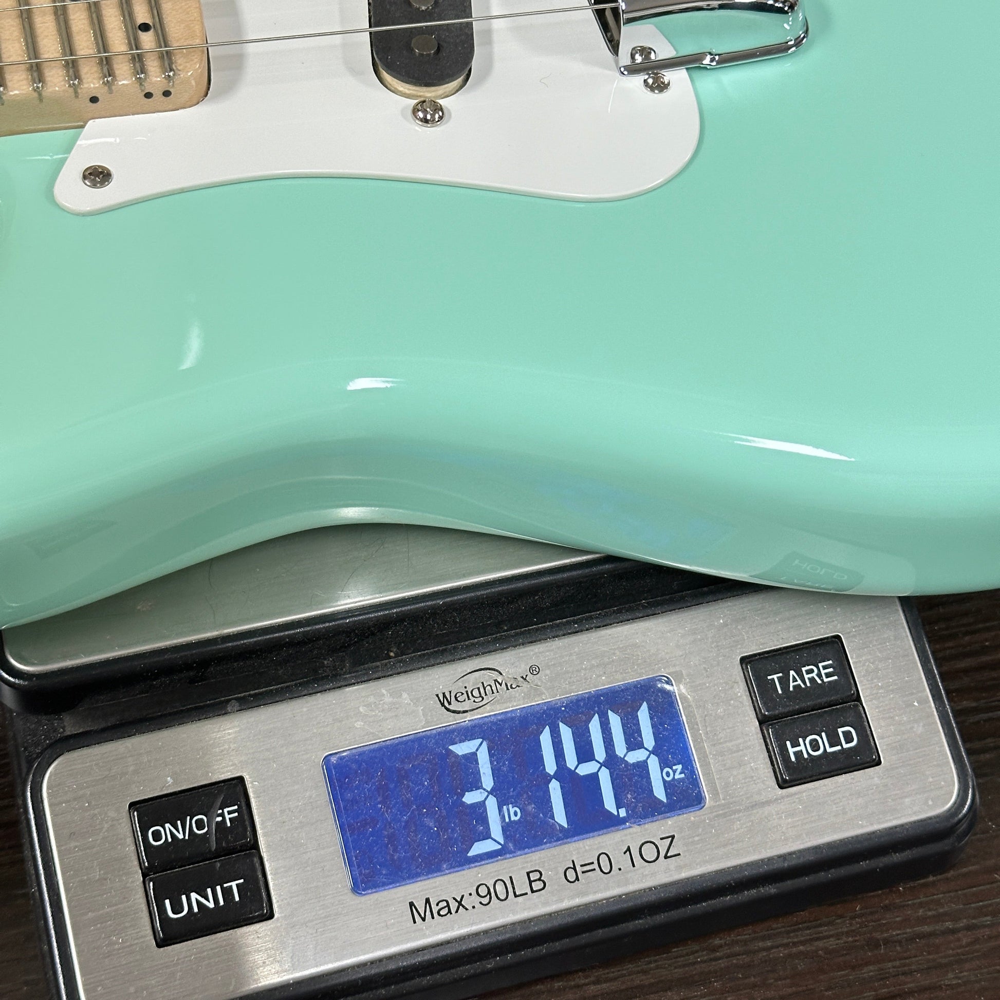 Used 2021 Fender Paul Waller Masterbuilt 50's Elecric Mando Surf Green W/Case TSU24587