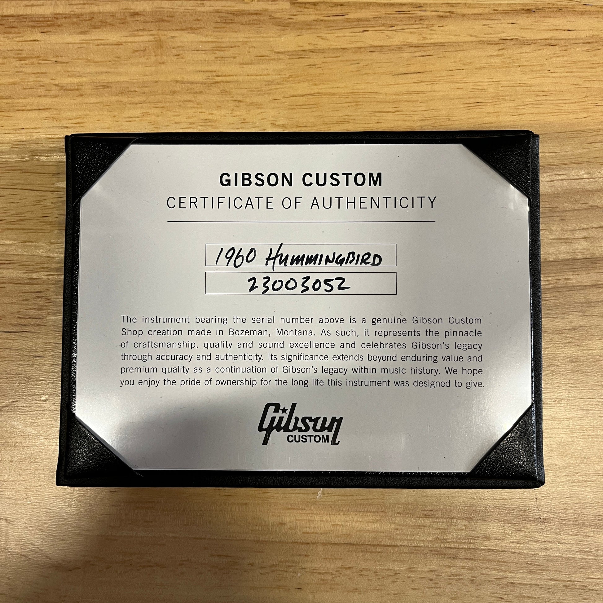 Gibson 1960 Hummingbird Fixed Bridge - Heritage Cherry Sunburst