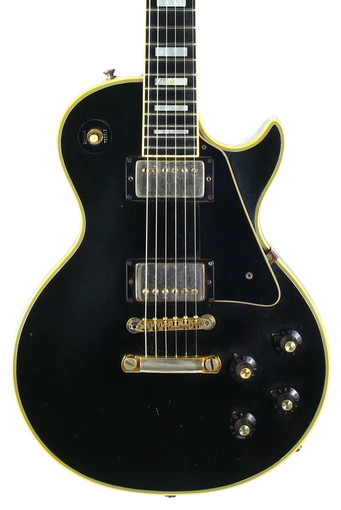 1973 Gibson Les Paul Custom BLACK BEAUTY Vintage Electric Guitar Original PAT # Pickups