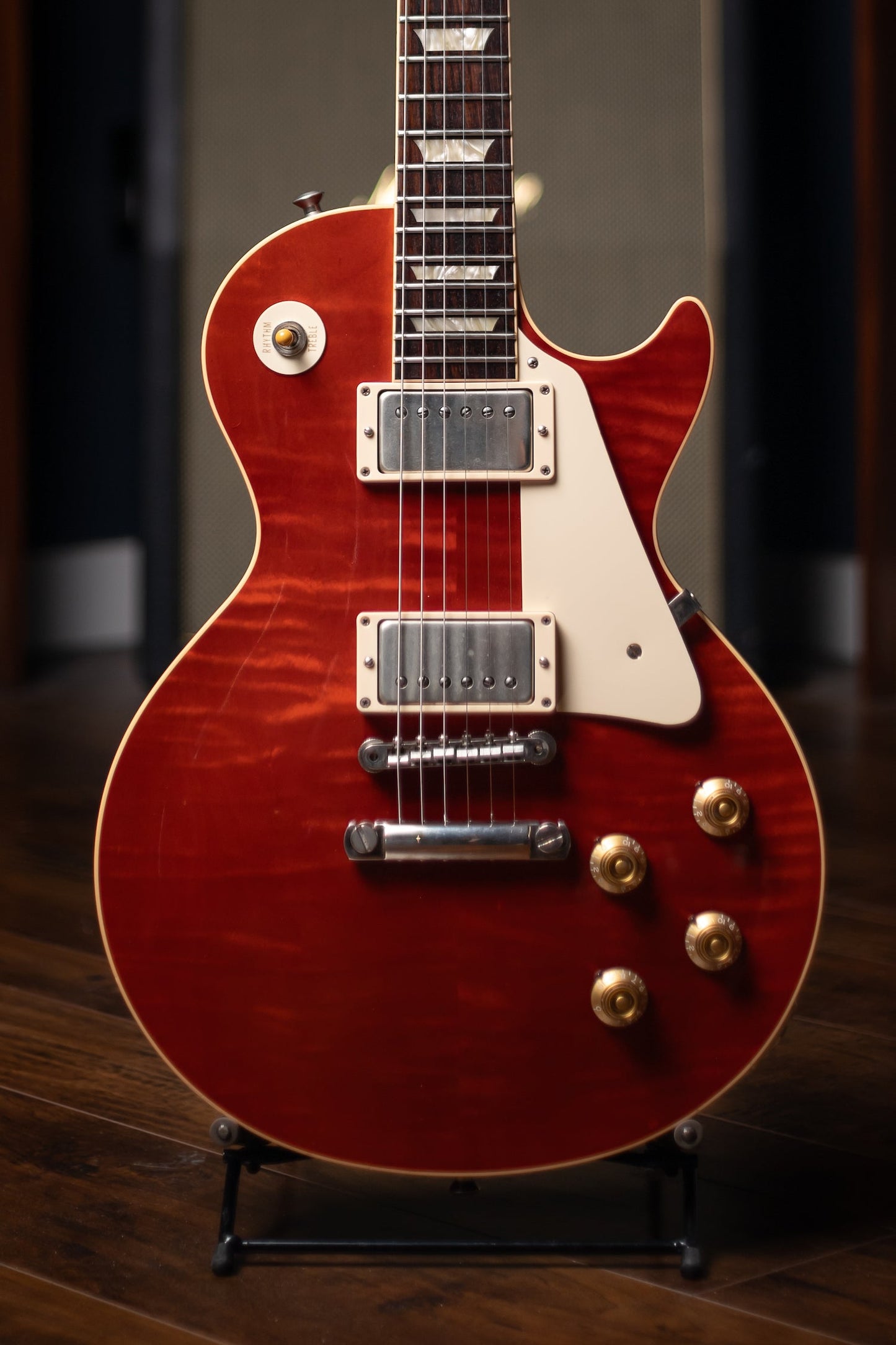 2010 Gibson Custom Shop 1959 Les Paul Reissue Electric Guitar - Cherry Red Flame