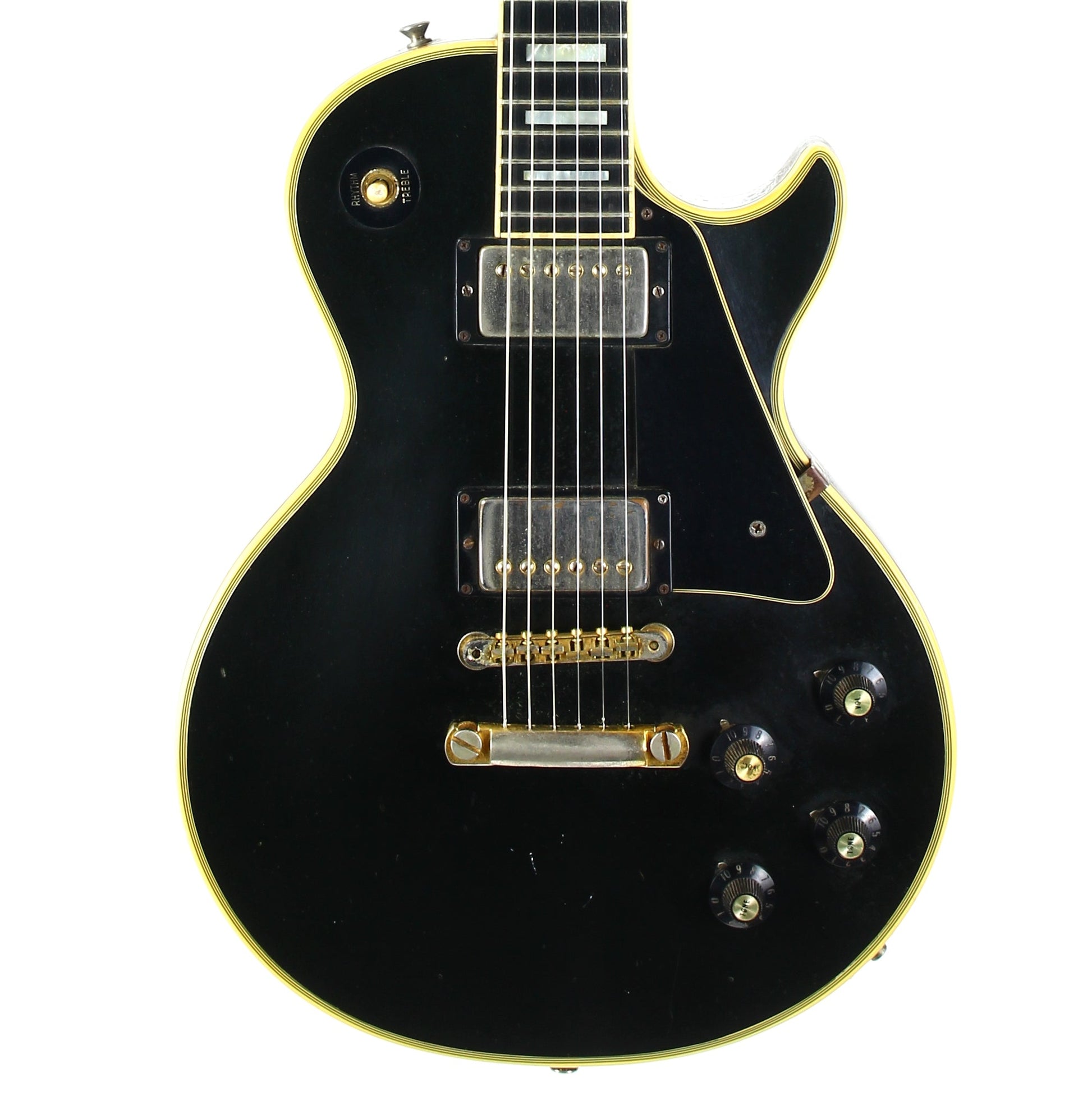 1973 Gibson Les Paul Custom BLACK BEAUTY Vintage Electric Guitar Original PAT # Pickups