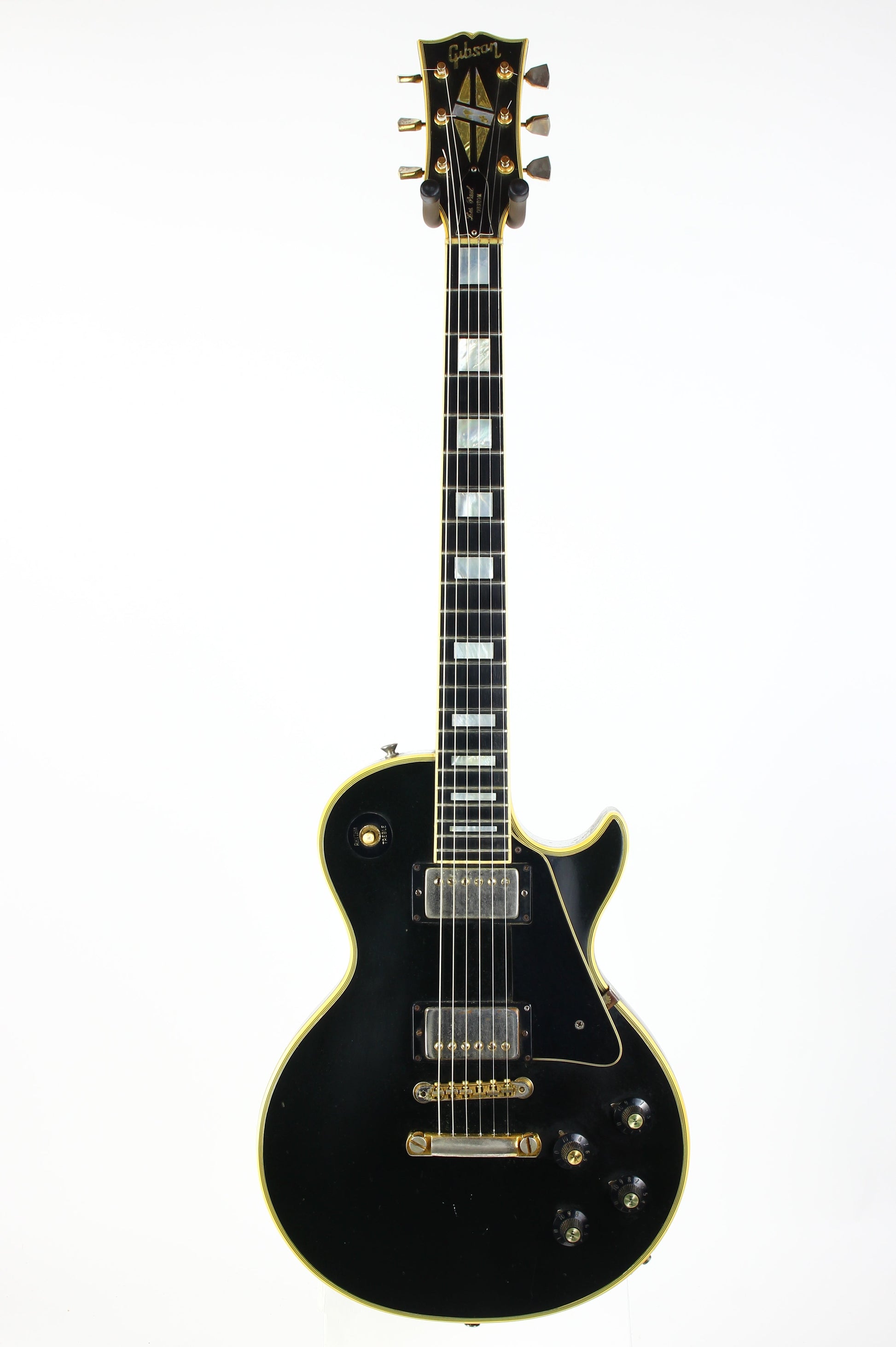 1973 Gibson Les Paul Custom BLACK BEAUTY Vintage Electric Guitar Original PAT # Pickups