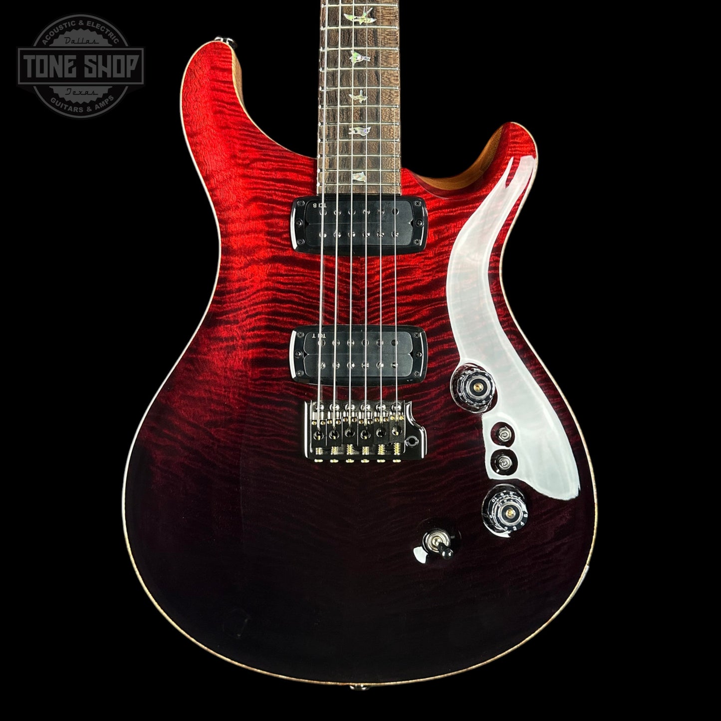 PRS Custom 24-08 Mango Limited Fire Red / Gray Black Fade w/case 0424349