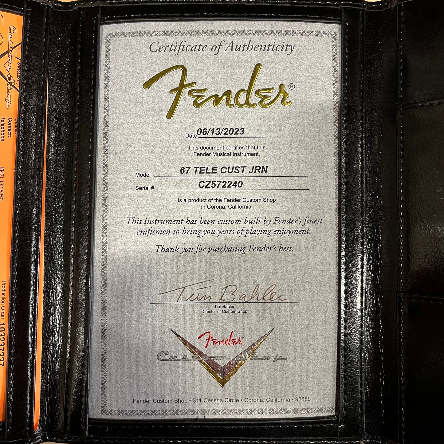 Fender Custom Shop 1967 Telecaster Custom Journeyman - 2 Color Sunburst