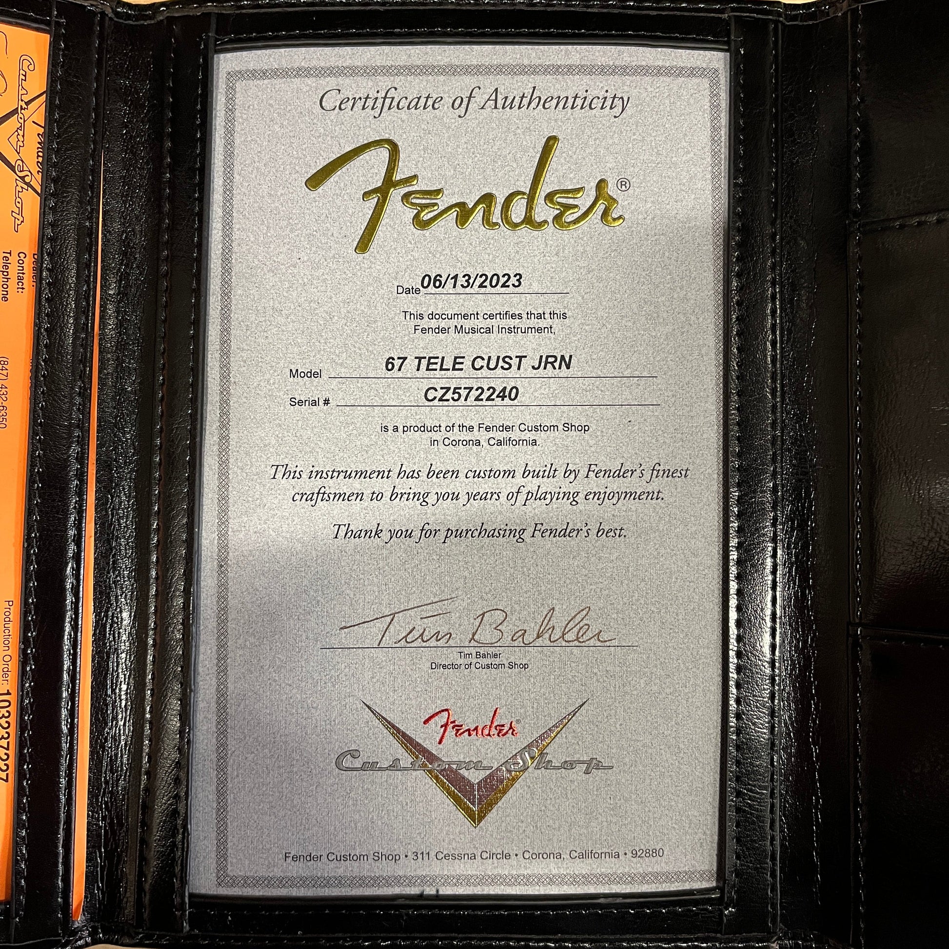 Fender Custom Shop 1967 Telecaster Custom Journeyman - 2 Color Sunburst