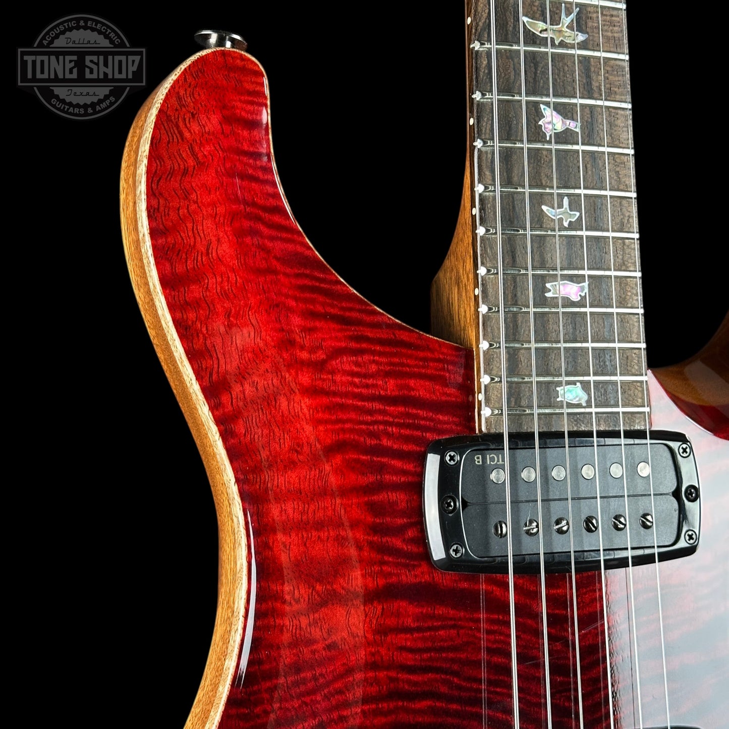 PRS Custom 24-08 Mango Limited Fire Red / Gray Black Fade w/case 0424349