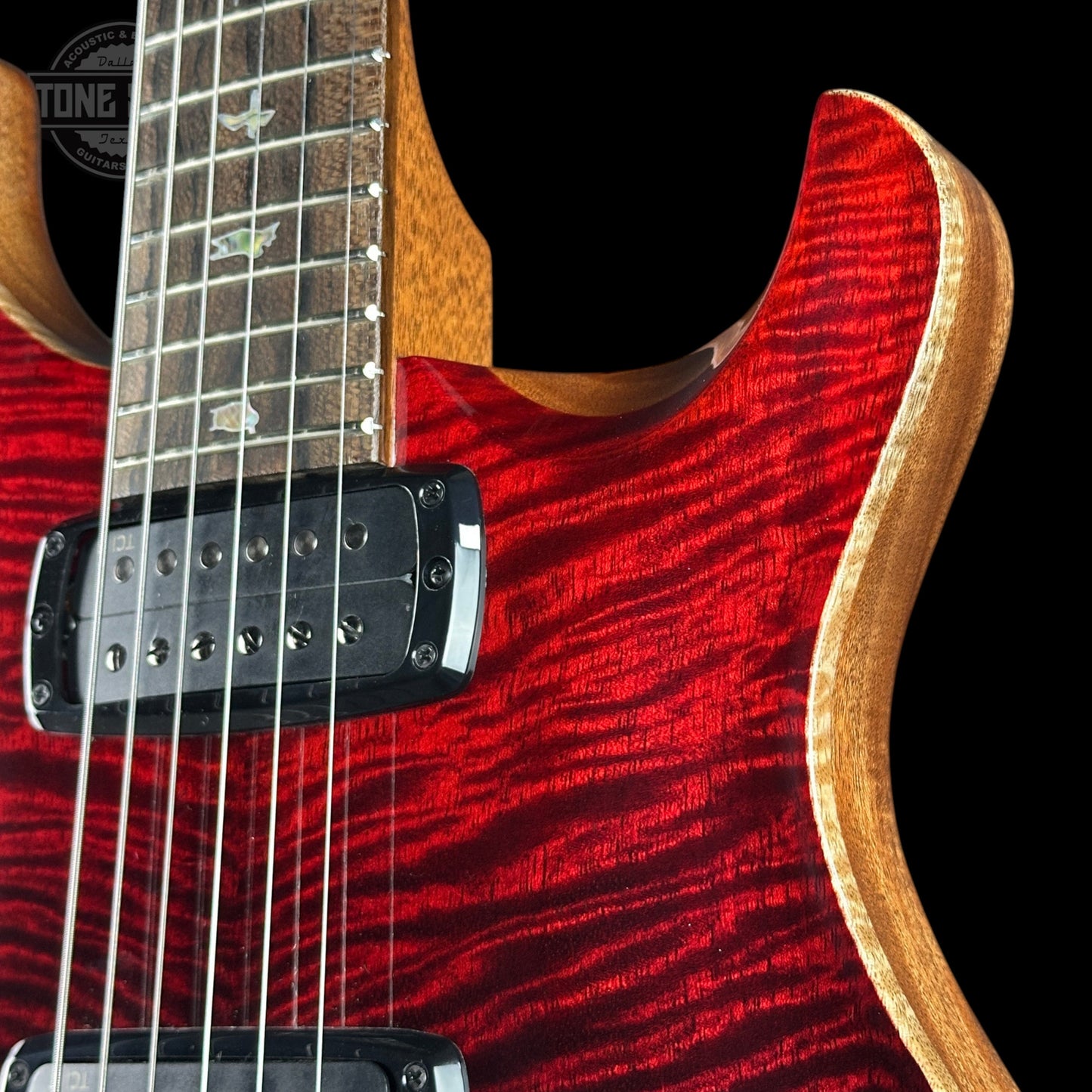 PRS Custom 24-08 Mango Limited Fire Red / Gray Black Fade w/case 0424349
