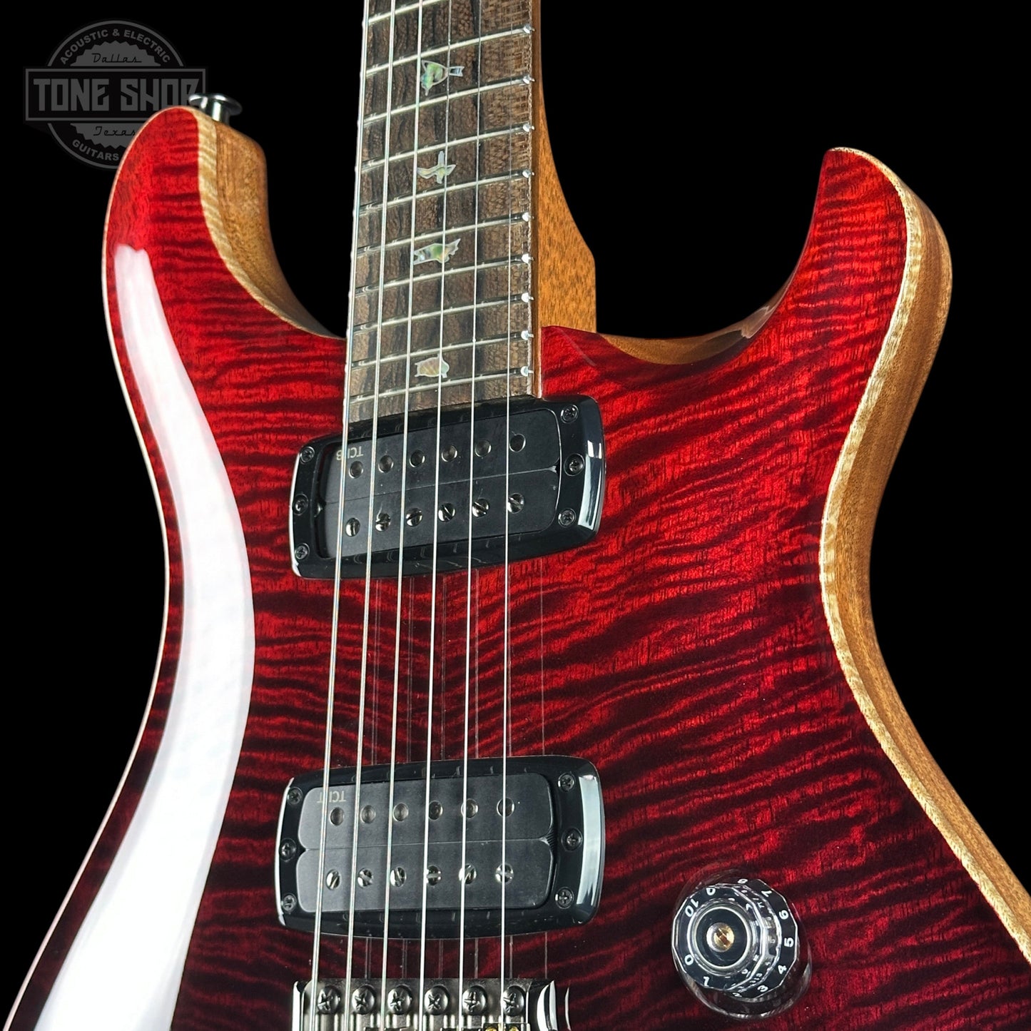 PRS Custom 24-08 Mango Limited Fire Red / Gray Black Fade w/case 0424349