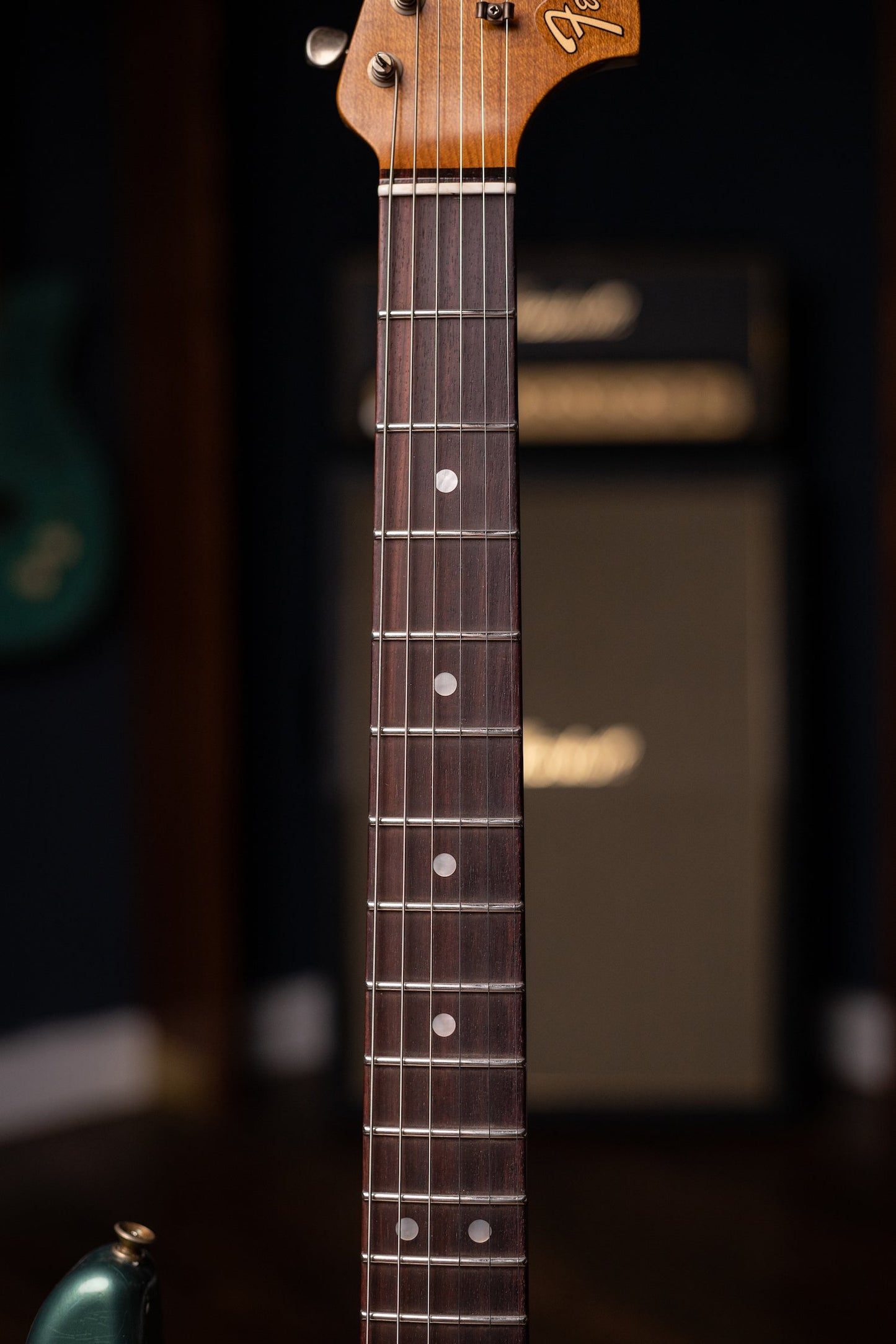 Used 2023 Fender Custom Shop Limited Edition Roasted "Big Head" Stratocaster® Relic® Electric Guitar - Faded Aged Sherwood Green Metallic