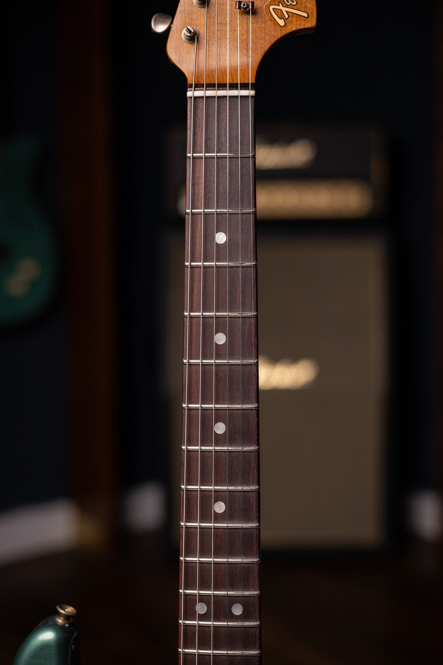 Used 2023 Fender Custom Shop Limited Edition Roasted "Big Head" Stratocaster® Relic® Electric Guitar - Faded Aged Sherwood Green Metallic