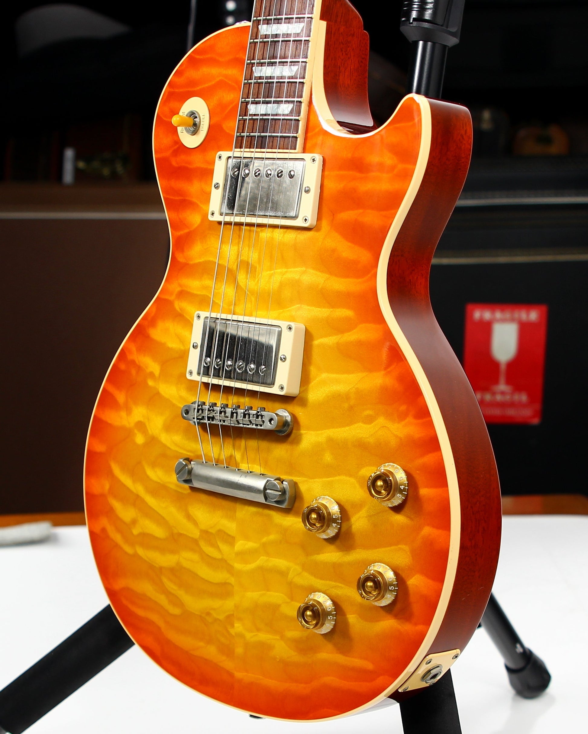 KILLER QUILT TOP! 2005 Gibson Custom Shop Class 5 Les Paul -- Tangerine Burst 1960 R0 60 1959 '59 Vibes