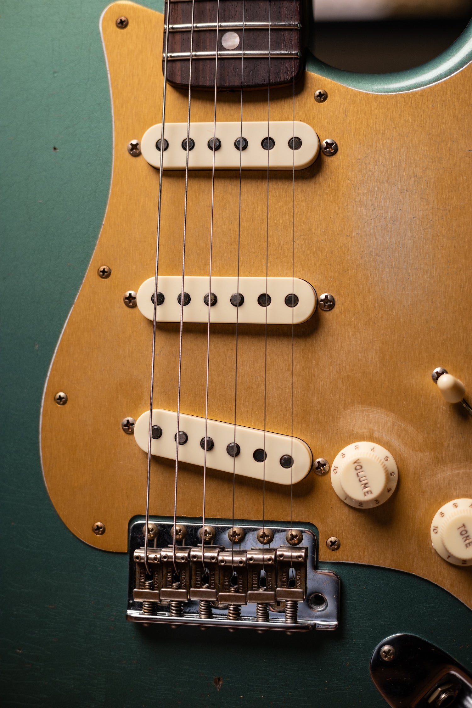 Used 2023 Fender Custom Shop Limited Edition Roasted "Big Head" Stratocaster® Relic® Electric Guitar - Faded Aged Sherwood Green Metallic