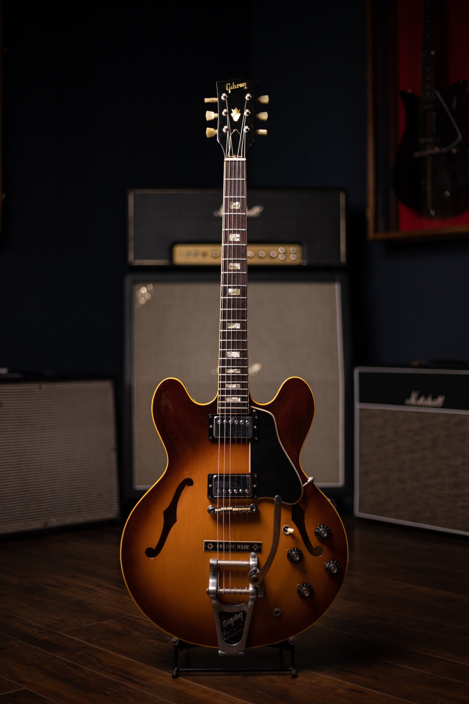 1967 Gibson ES-335 "Custom Made" with Factory Bigsby Electric Guitar - Sunburst
