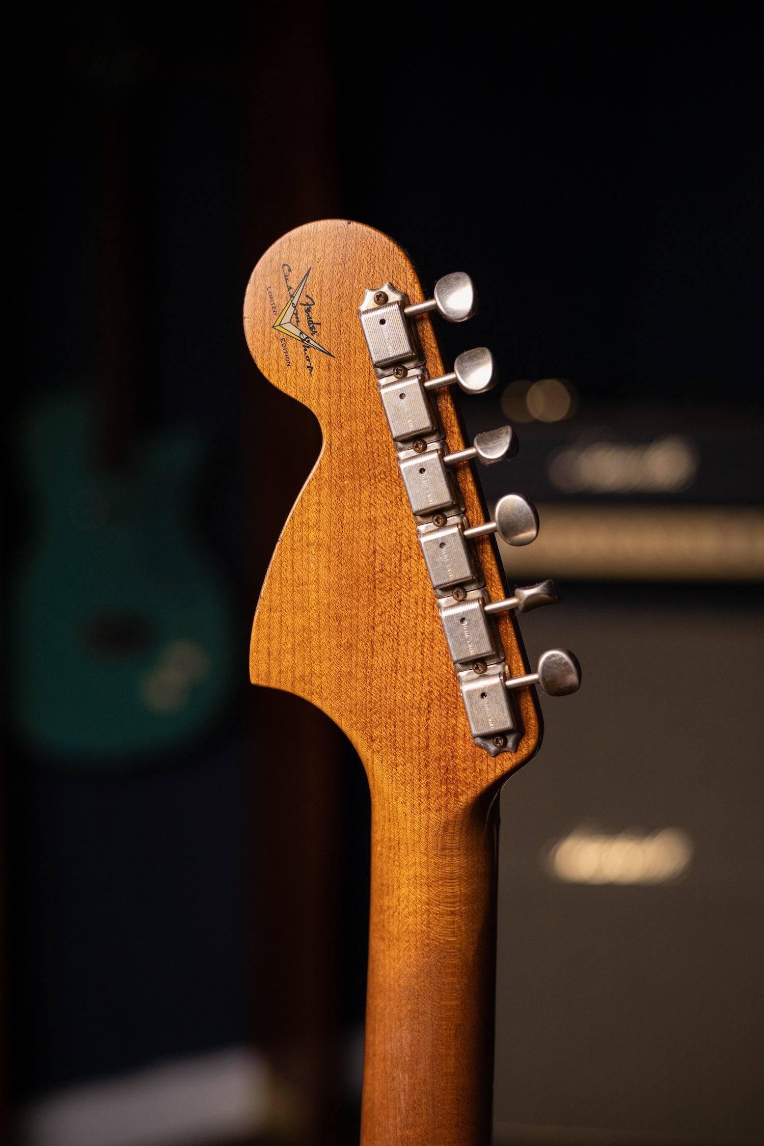 Used 2023 Fender Custom Shop Limited Edition Roasted "Big Head" Stratocaster® Relic® Electric Guitar - Faded Aged Sherwood Green Metallic